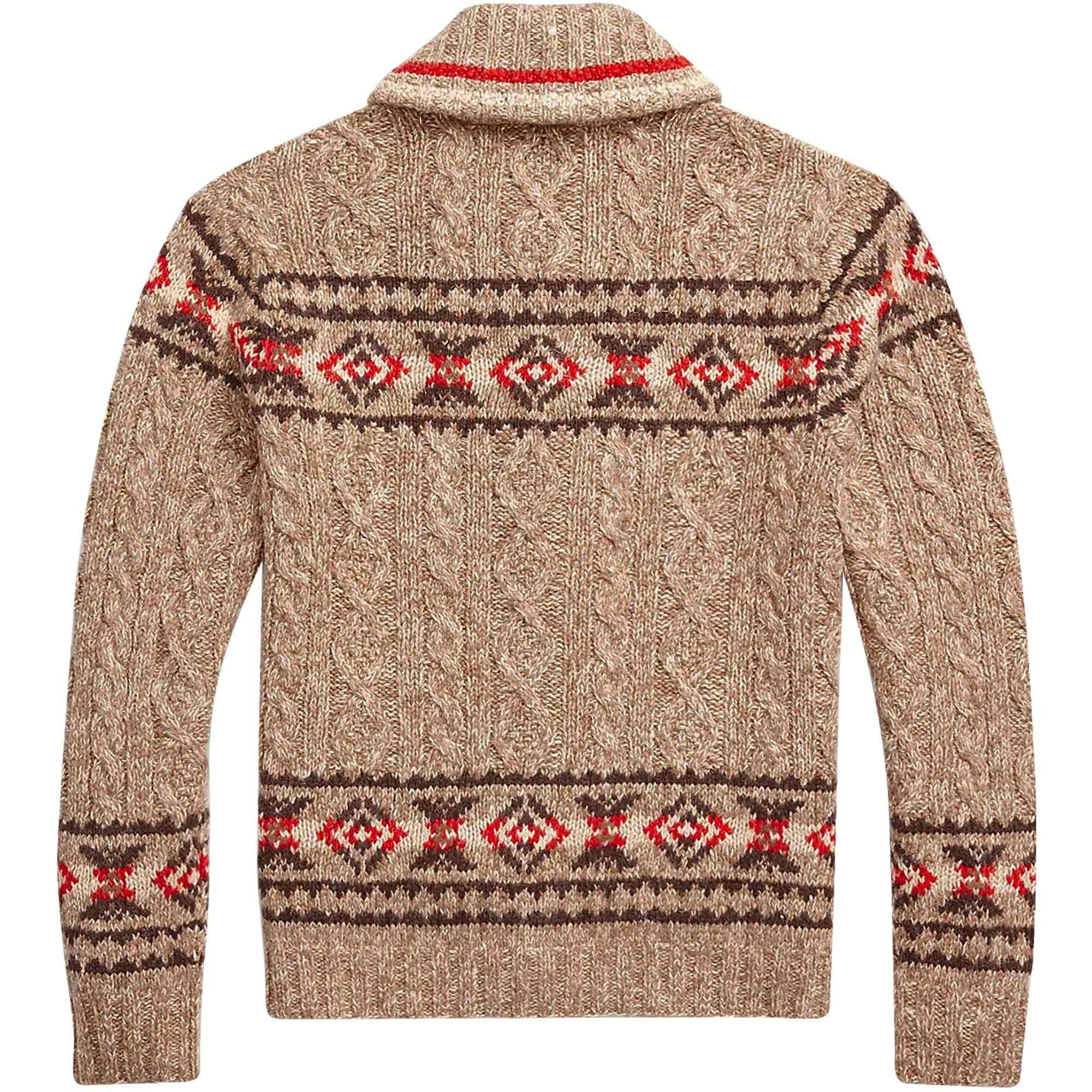 RRL by Ralph Lauren Hand-Knit Linen-Blend Cardigan - Beige
