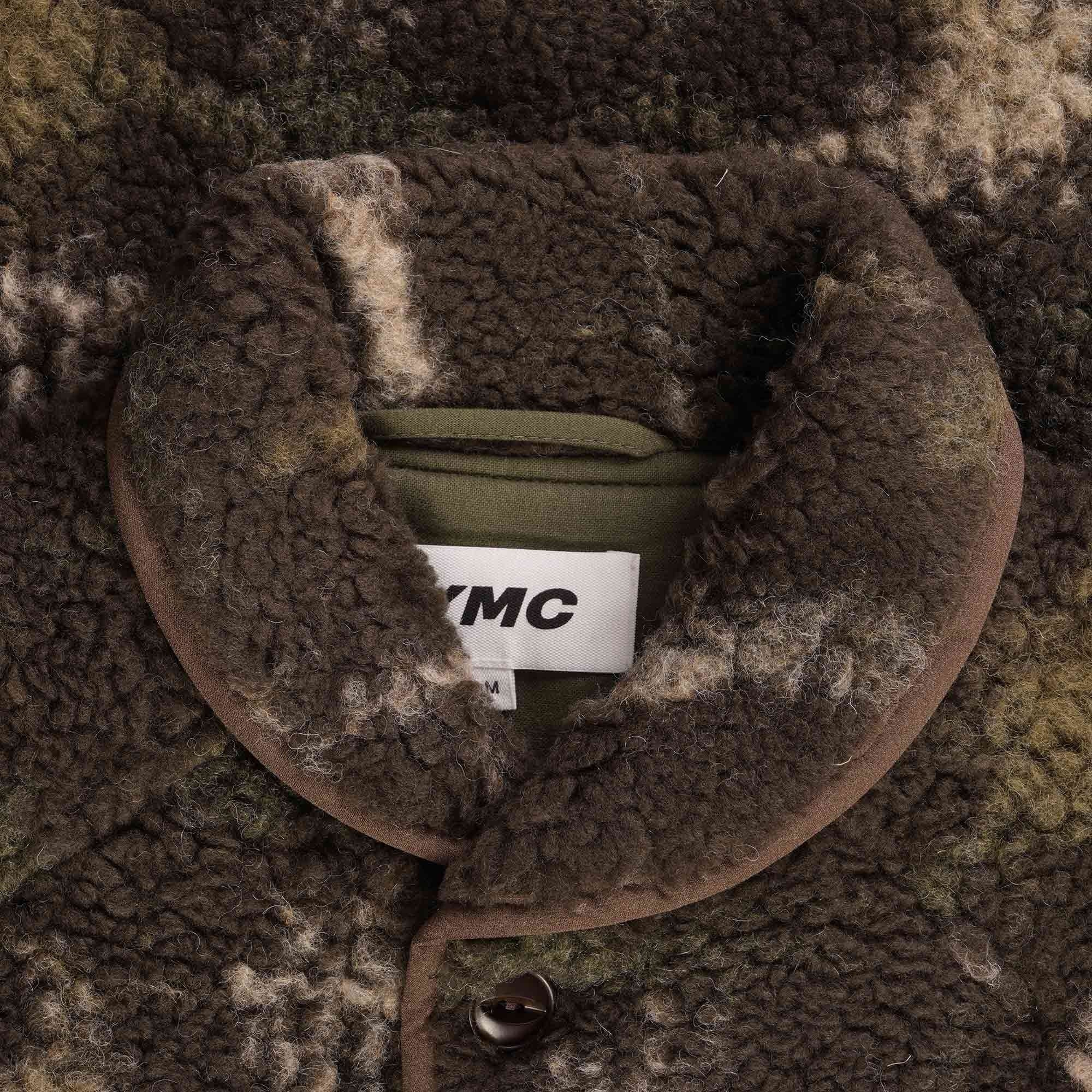 YMC Beach Jacquard Fleece Jacket - Brown