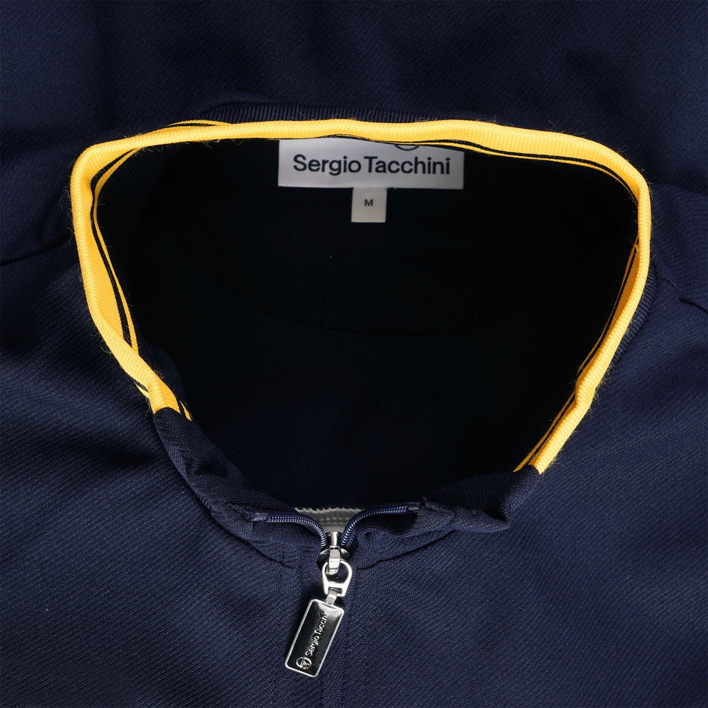 Sergio Tacchini Damarindo Track Top - Maritime Blue and Gardenia