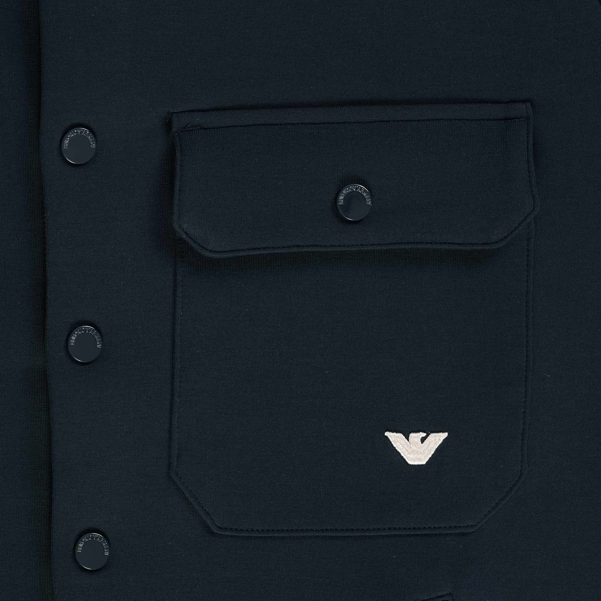 Emporio Armani Double Jersey Shirt - Blu Navy
