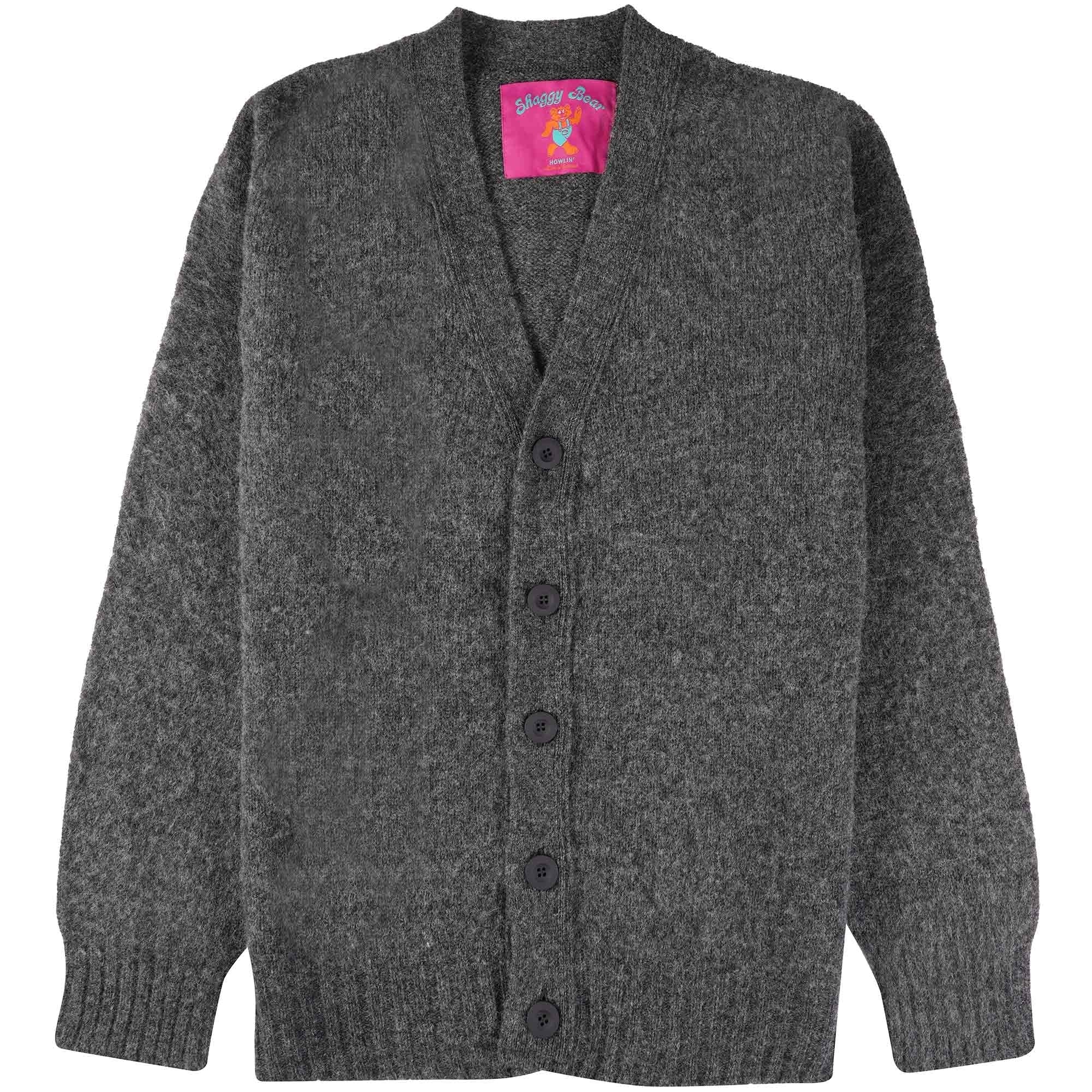 Howlin' Shaggy Bear Cardigan - Oxford
