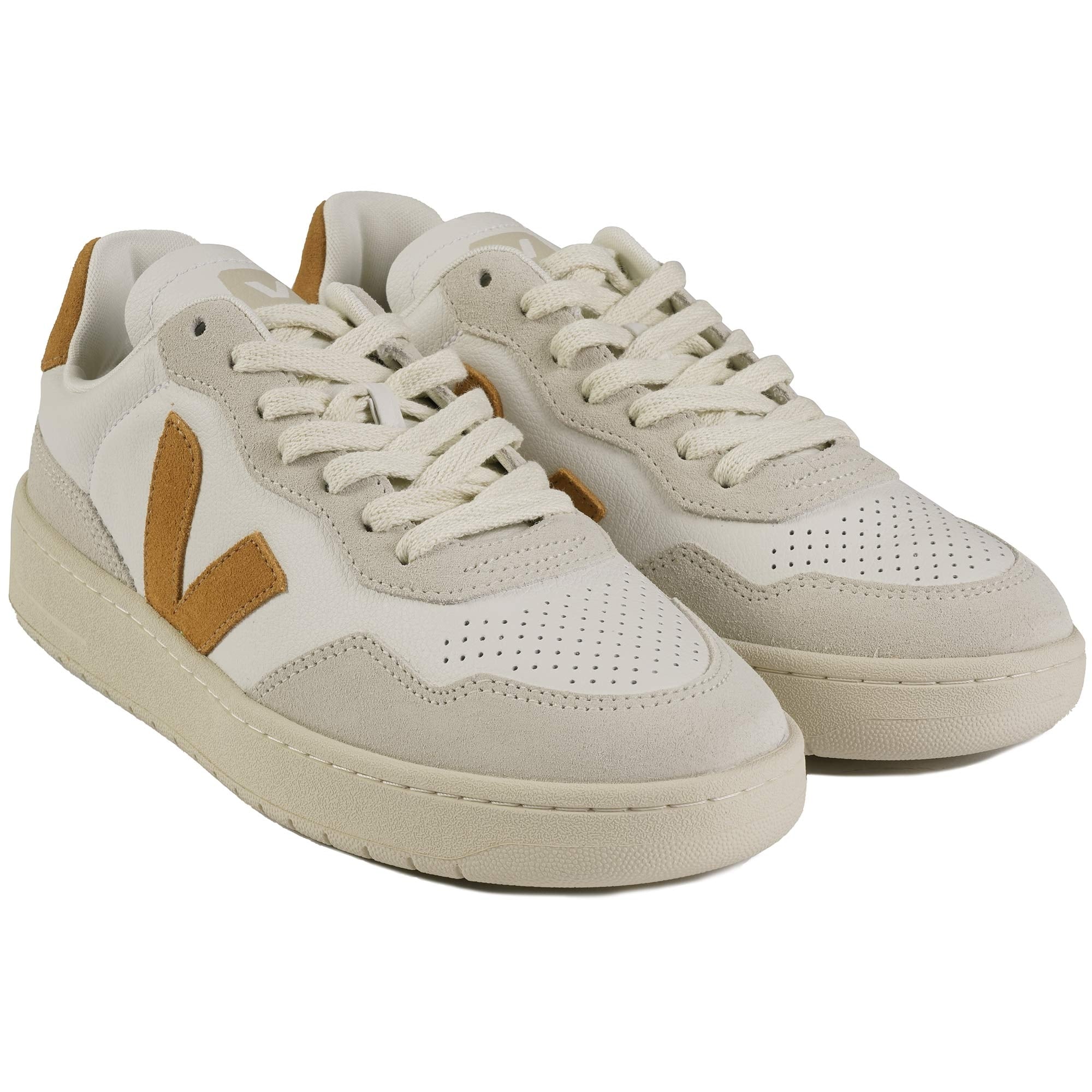 Veja Women's V-90 O.T Leather - White and Umber