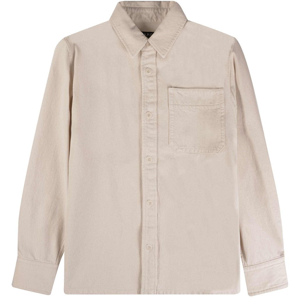 A.P.C. Basile Brode Poitrine Overshirt - Ecru