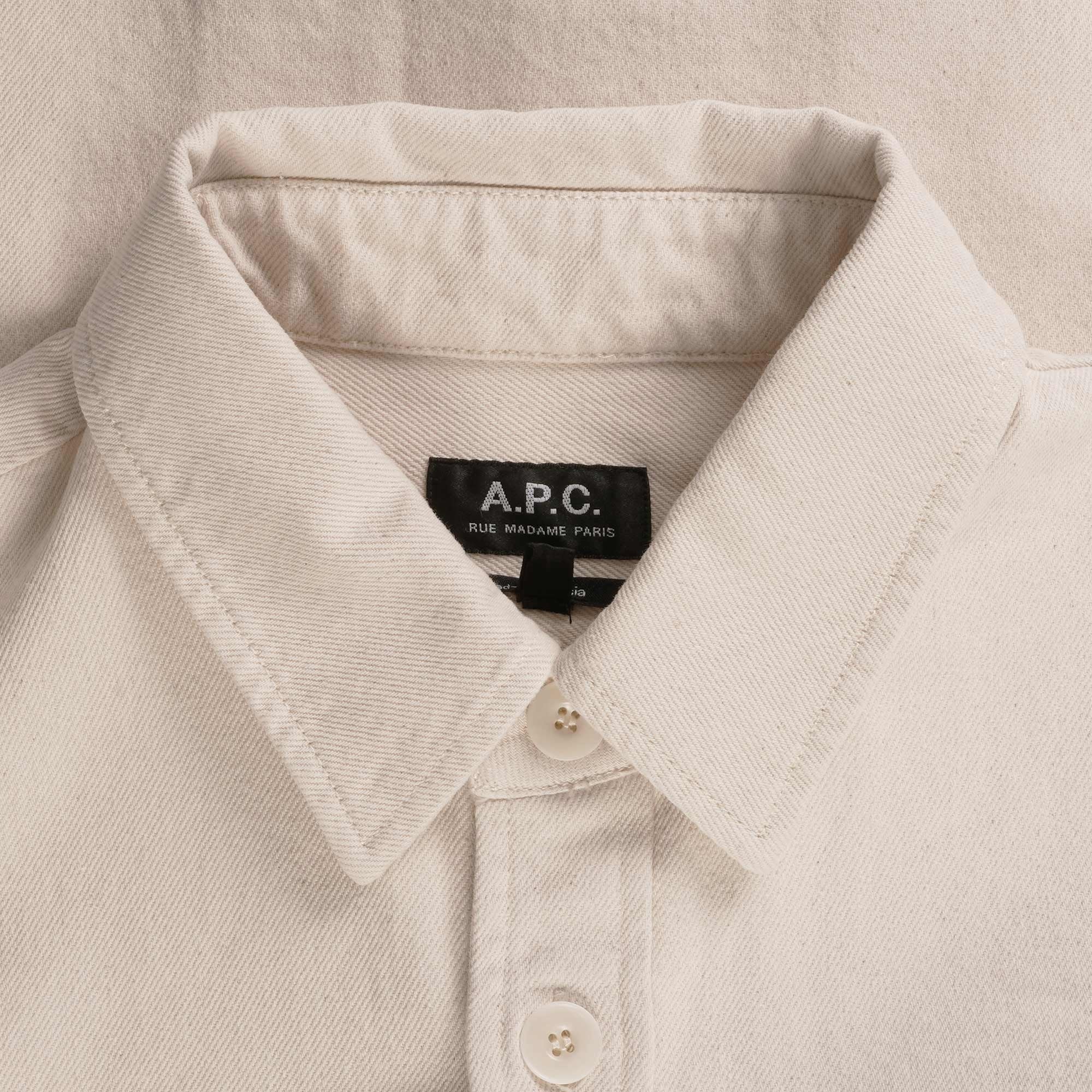 A.P.C. Basile Brode Poitrine Overshirt - Ecru