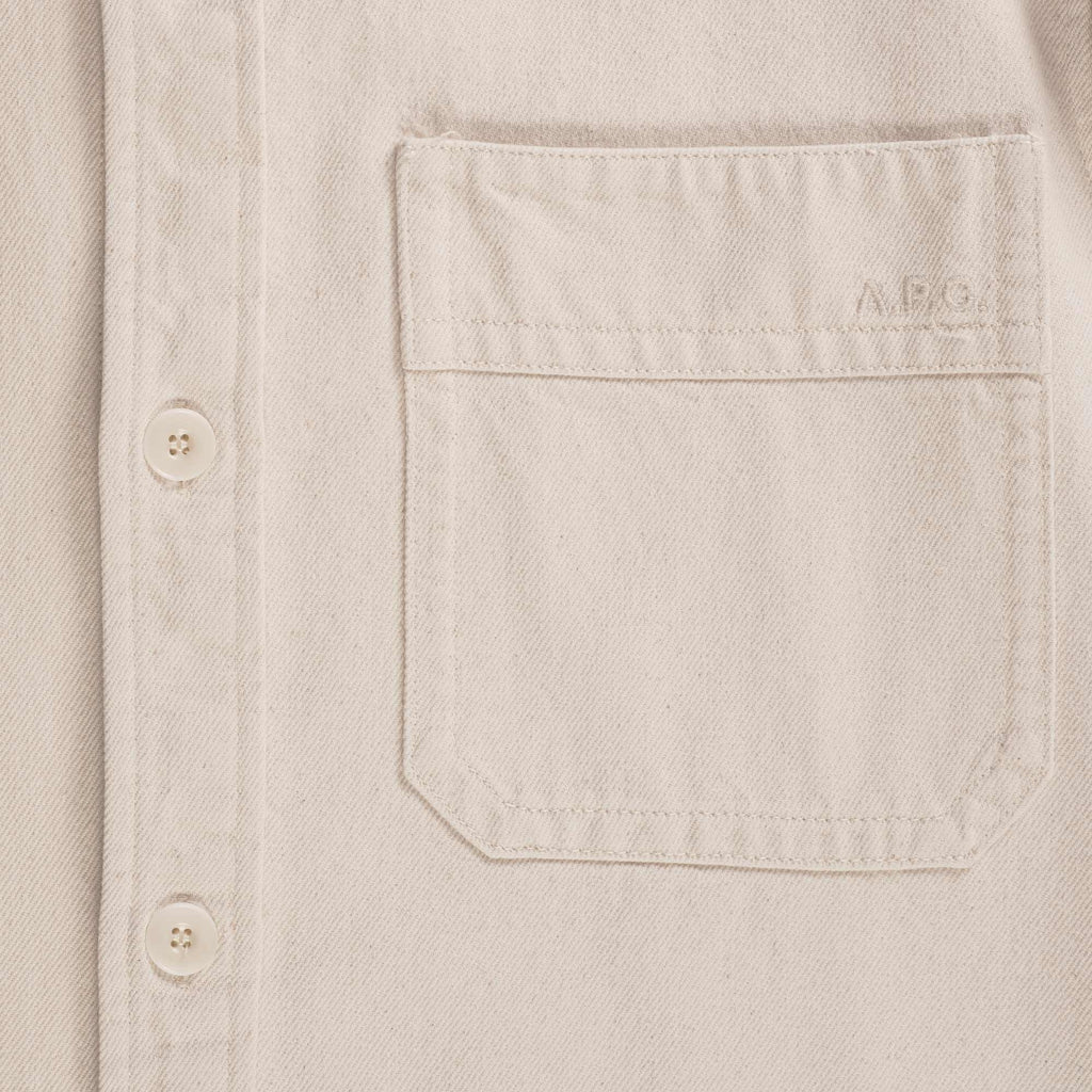 A.P.C. Basile Brode Poitrine Overshirt - Ecru