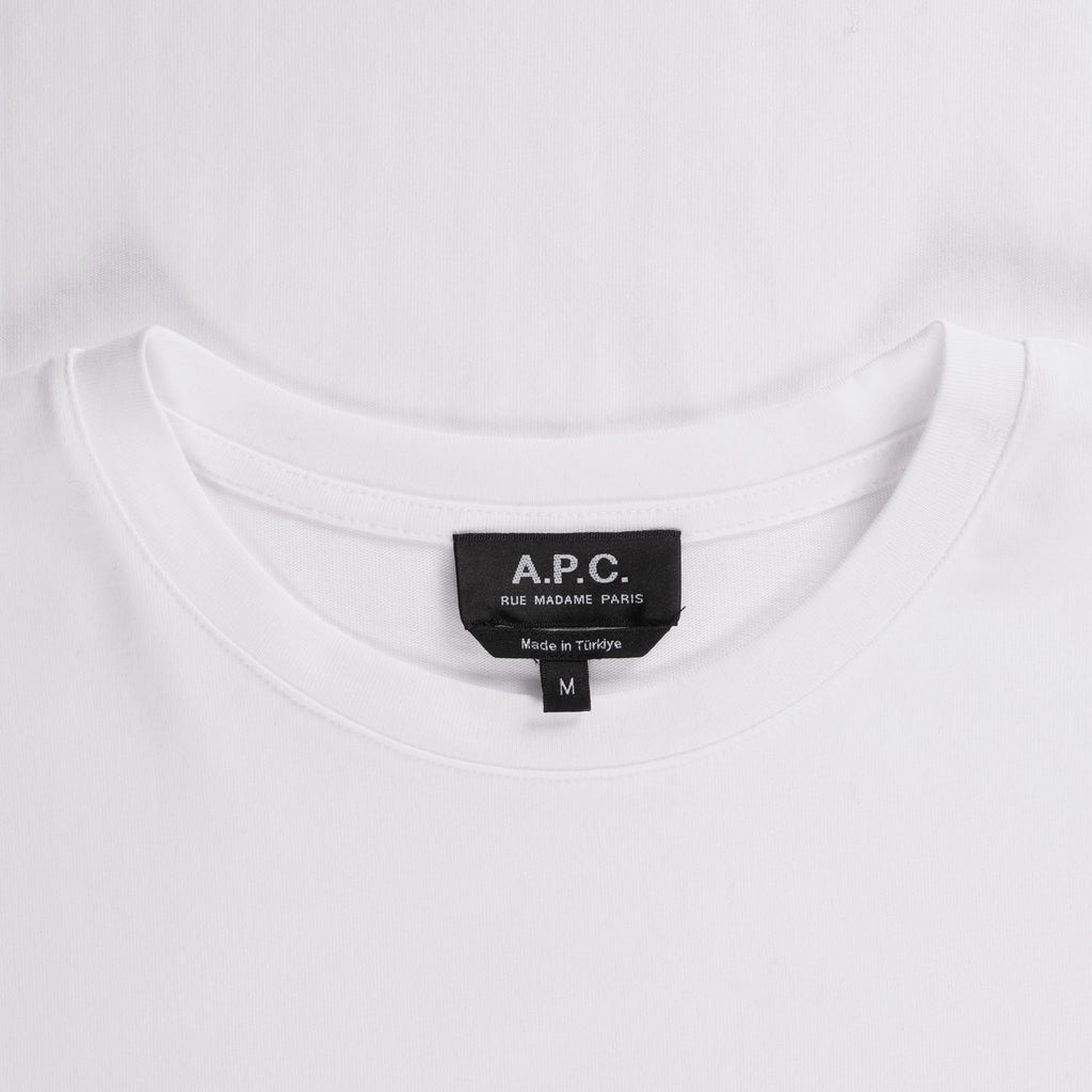 A.P.C. VPC Blanc H T-Shirt - White/Navy