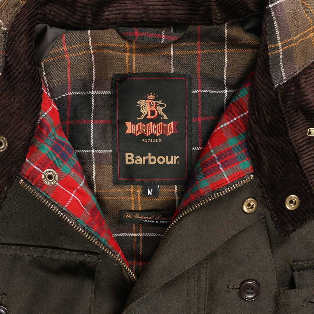 Barbour x Baracuta Clayton Wax Jacket - Olive