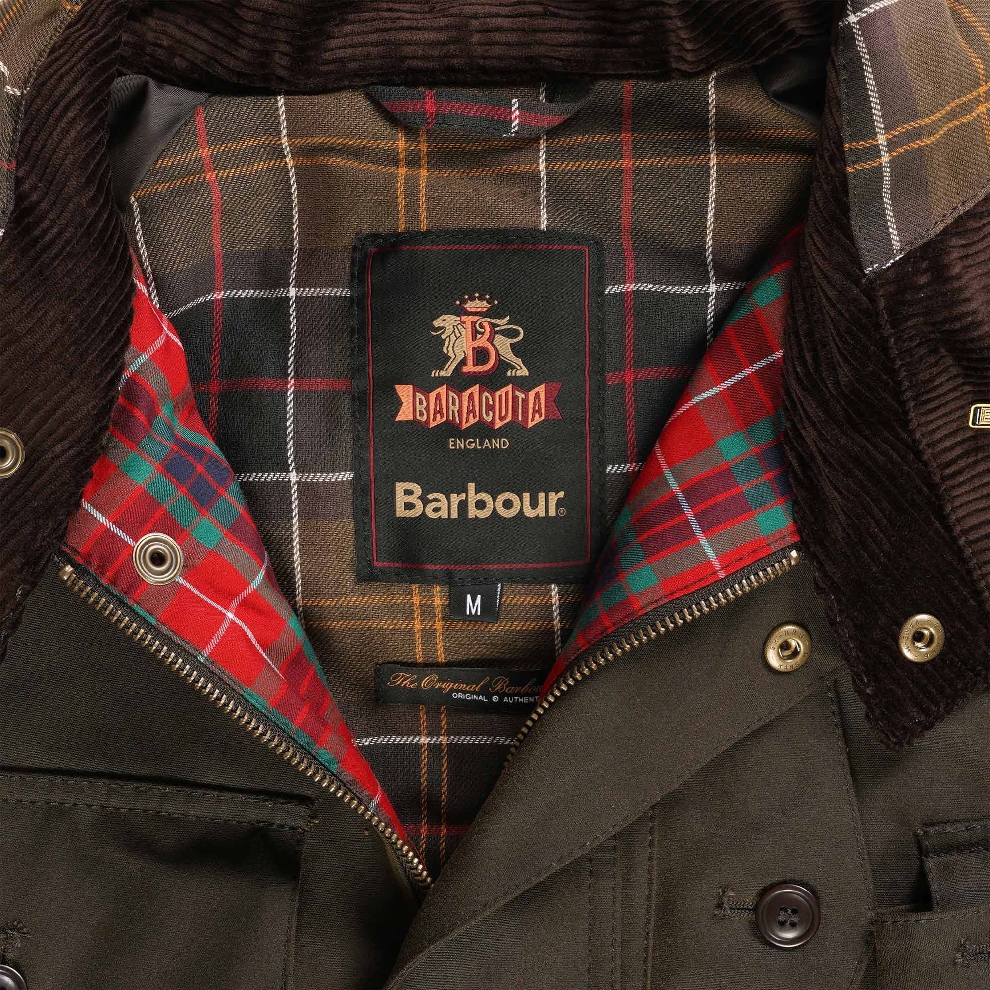 Barbour x Baracuta Clayton Wax Jacket - Olive
