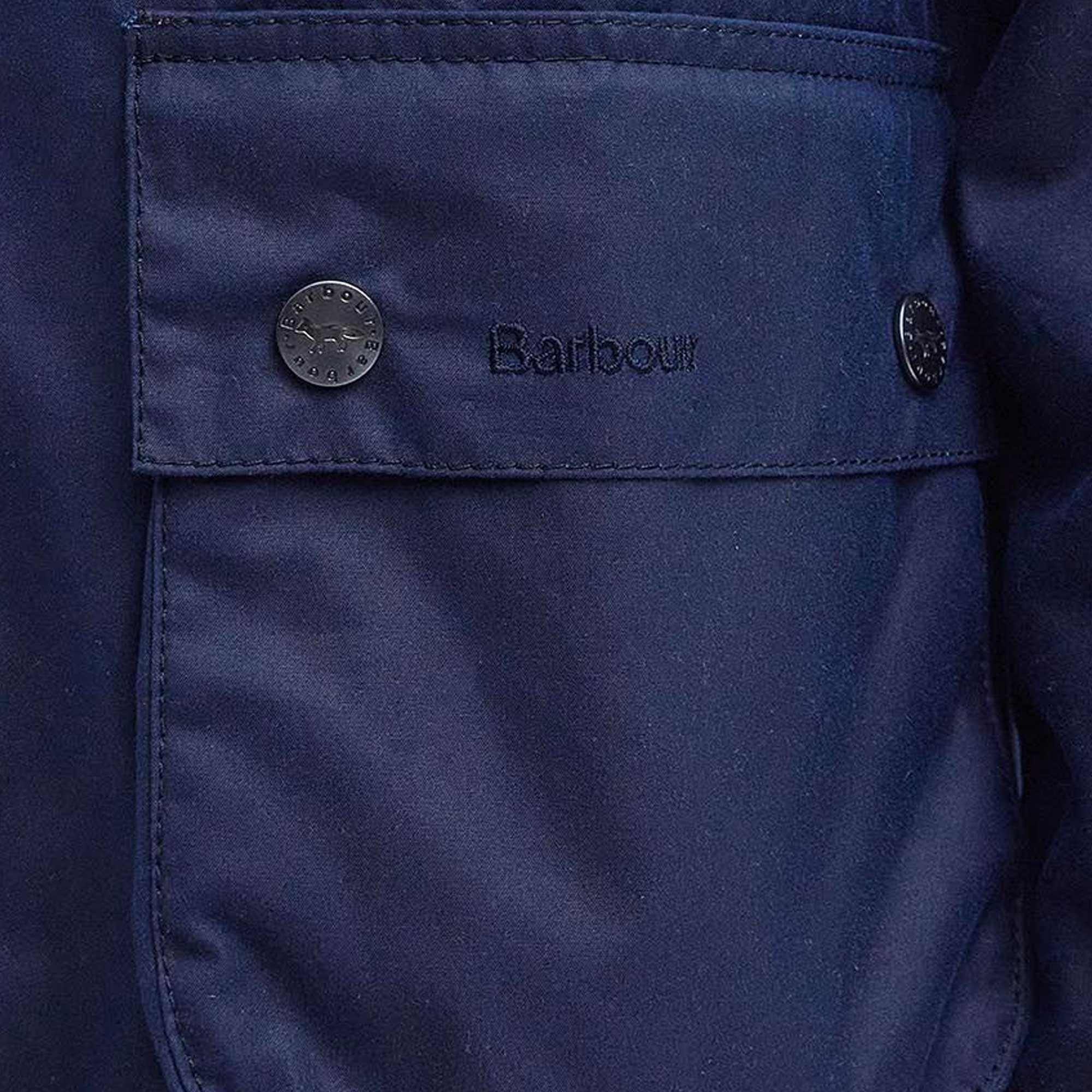 Barbour X Maison Kitsun Beaufort Waxed Jacket - Indigo