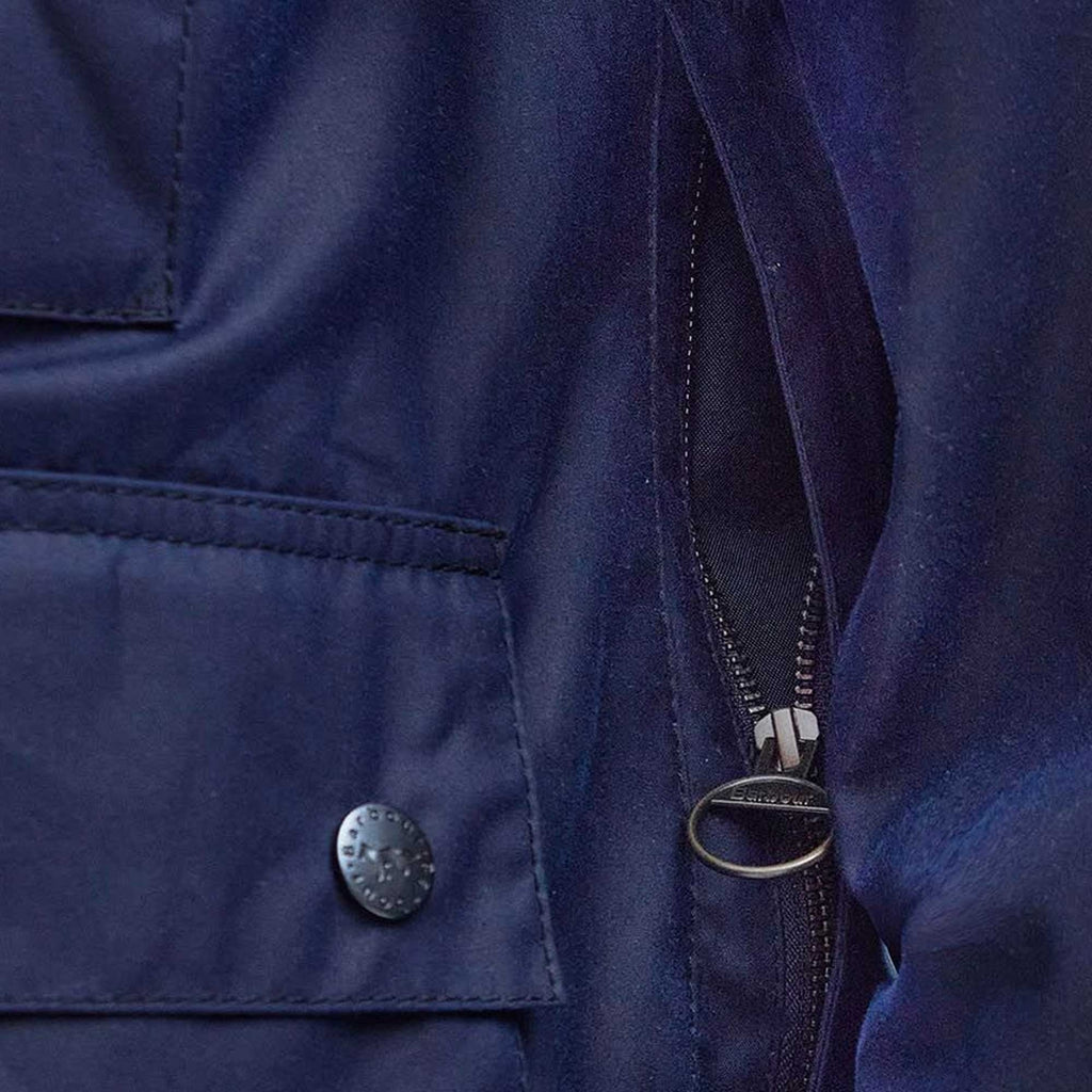 Barbour X Maison Kitsun Beaufort Waxed Jacket - Indigo