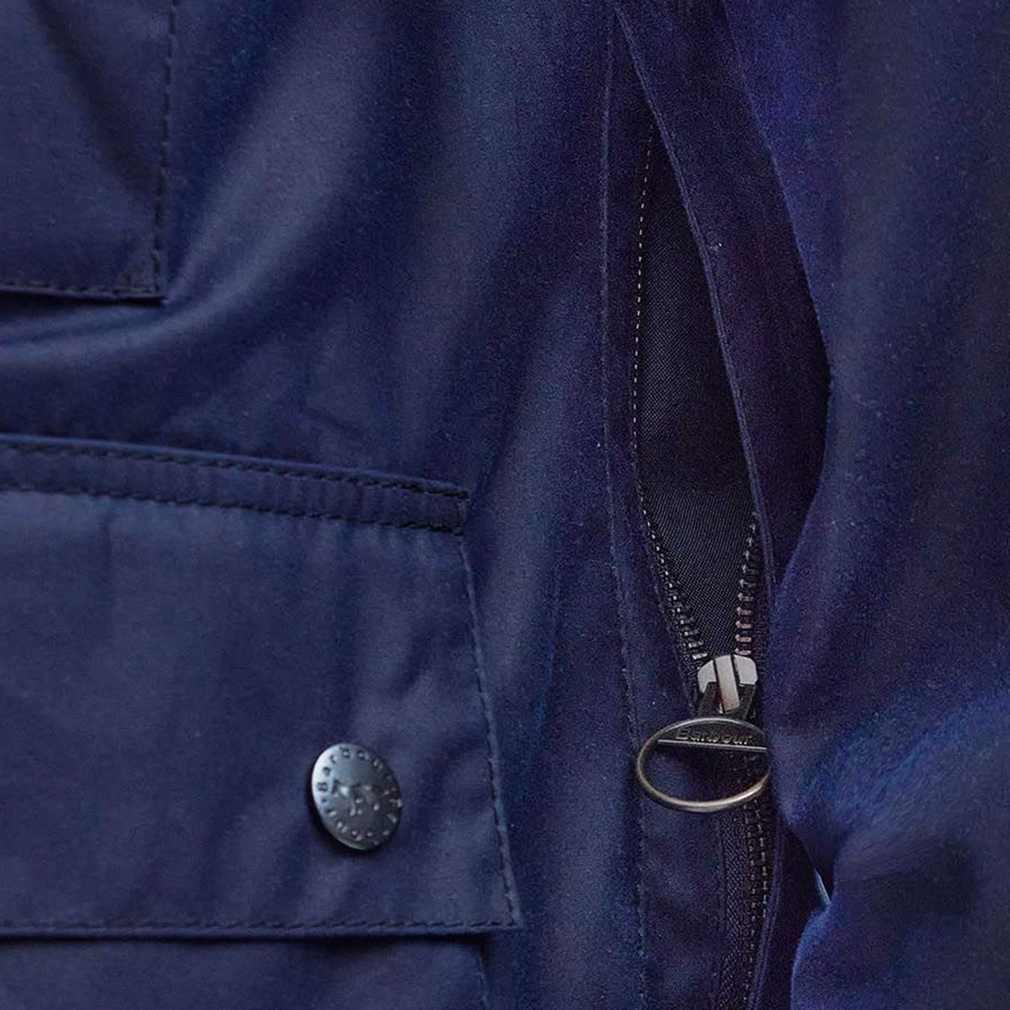 Barbour X Maison Kitsun Beaufort Waxed Jacket - Indigo