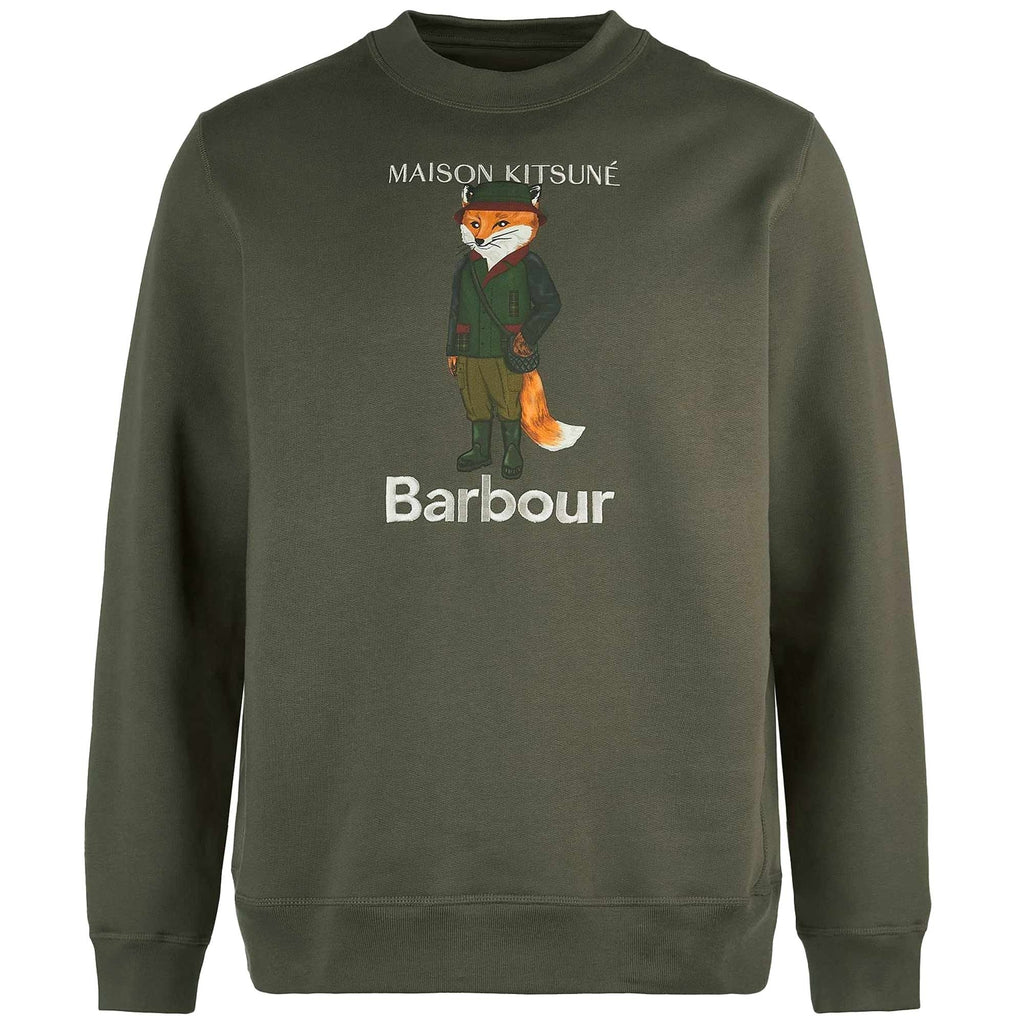x Maison Kitsuné Beaufort Fox Sweatshirt - Uniform Green