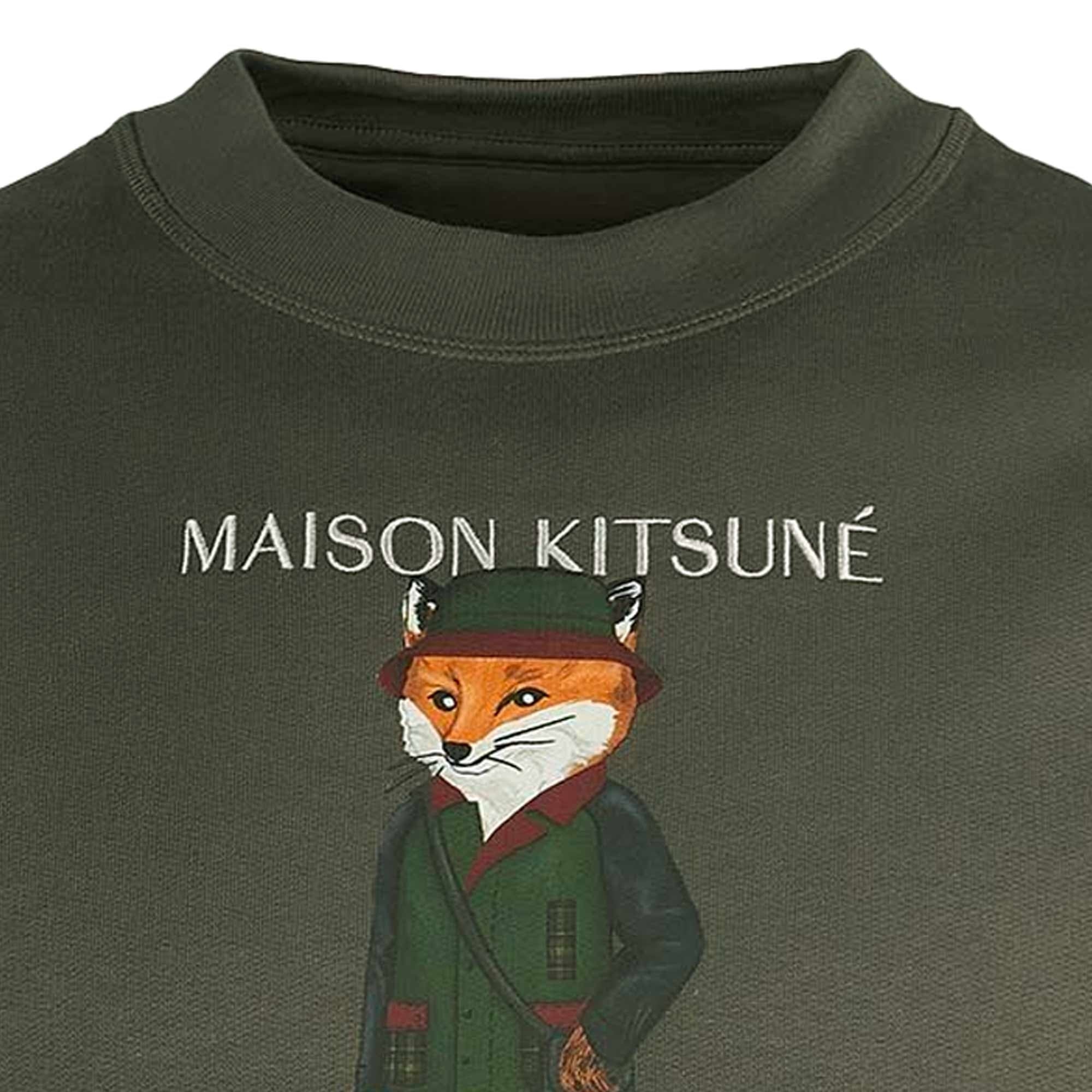x Maison Kitsuné Beaufort Fox Sweatshirt - Uniform Green