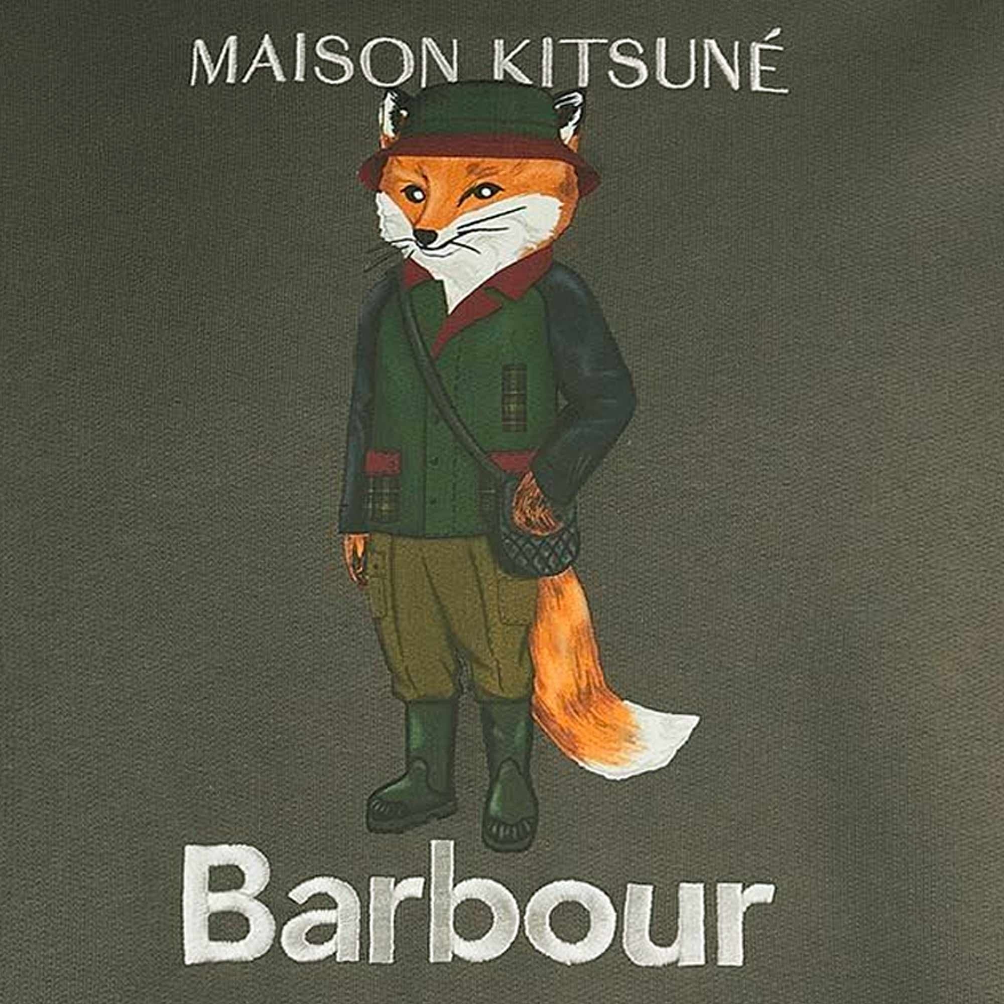 x Maison Kitsuné Beaufort Fox Sweatshirt - Uniform Green