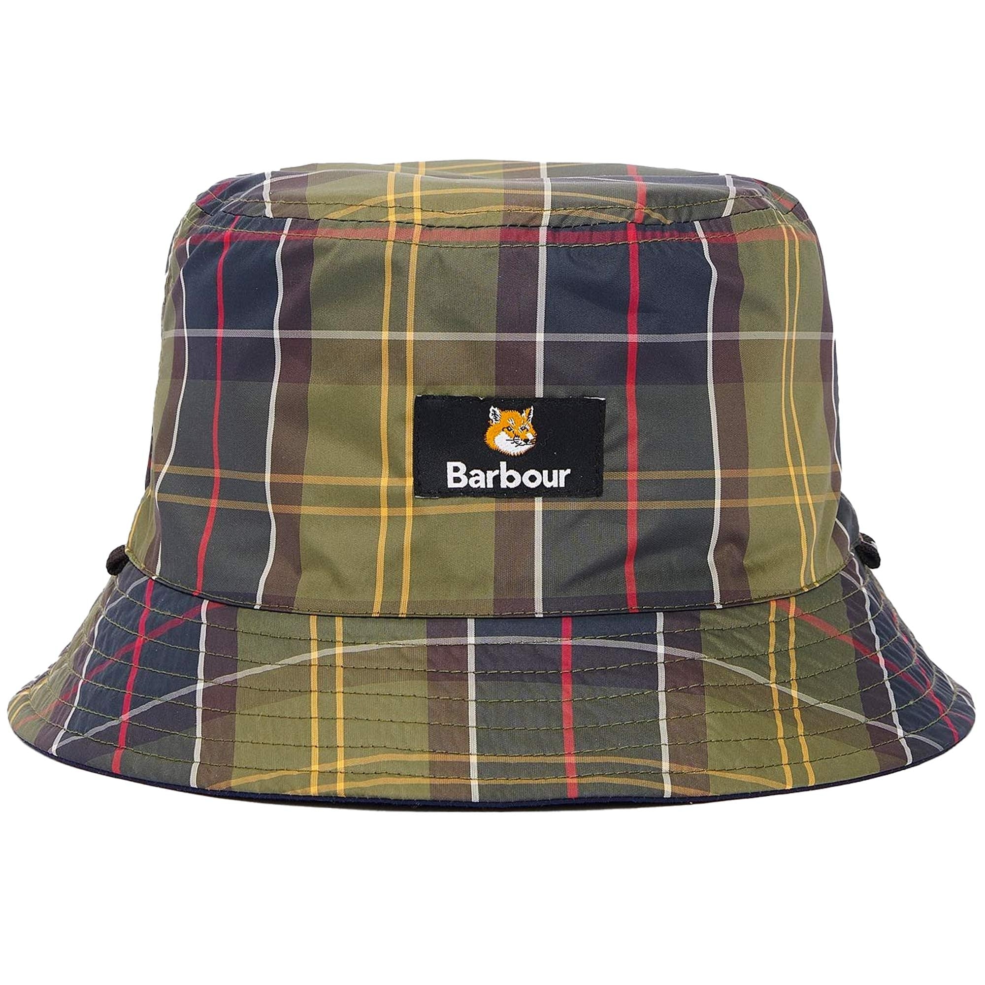Barbour x Maison Kitsun Reversible Bucket Hat - Dark Navy