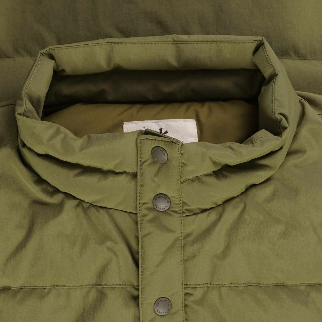 Snow Peak Recycled Down Vest - Olive