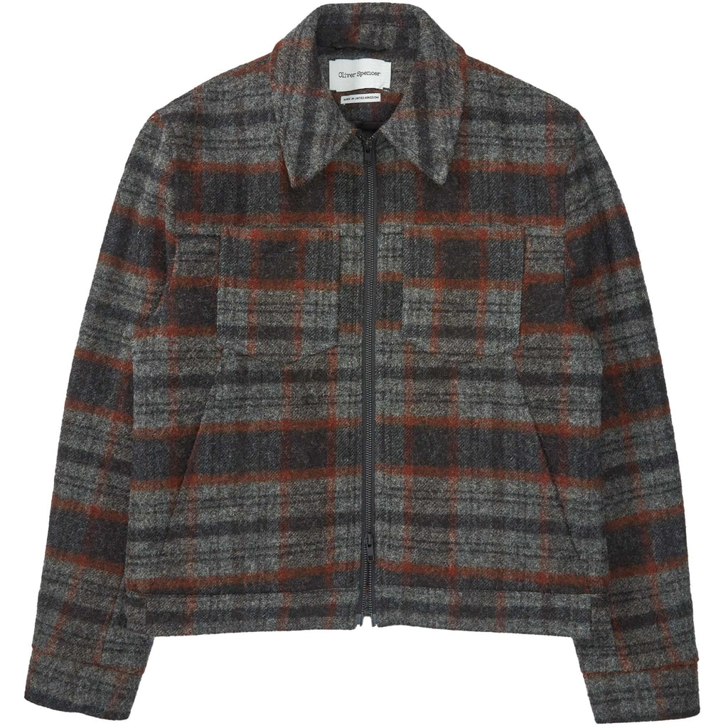Oliver Spencer Norton Jacket Kennington - Rust Multi