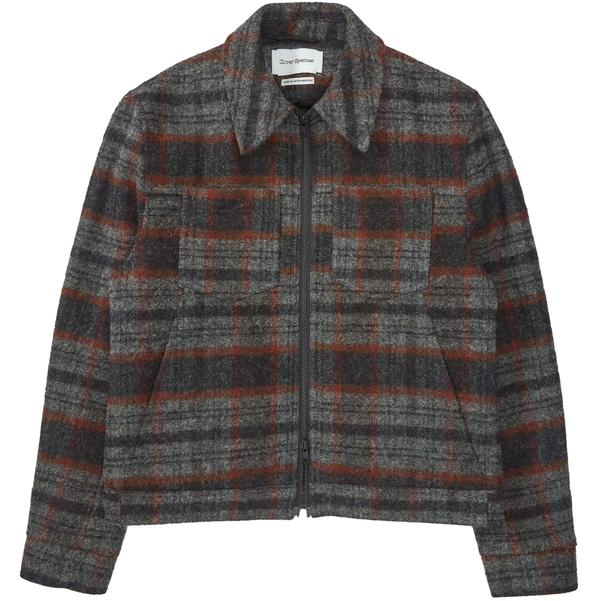 Oliver Spencer Norton Jacket Kennington - Rust Multi