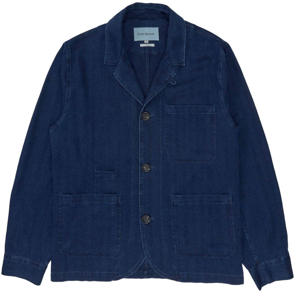 Oliver Spencer Bradwell Jacket Faye - Indigo Blue
