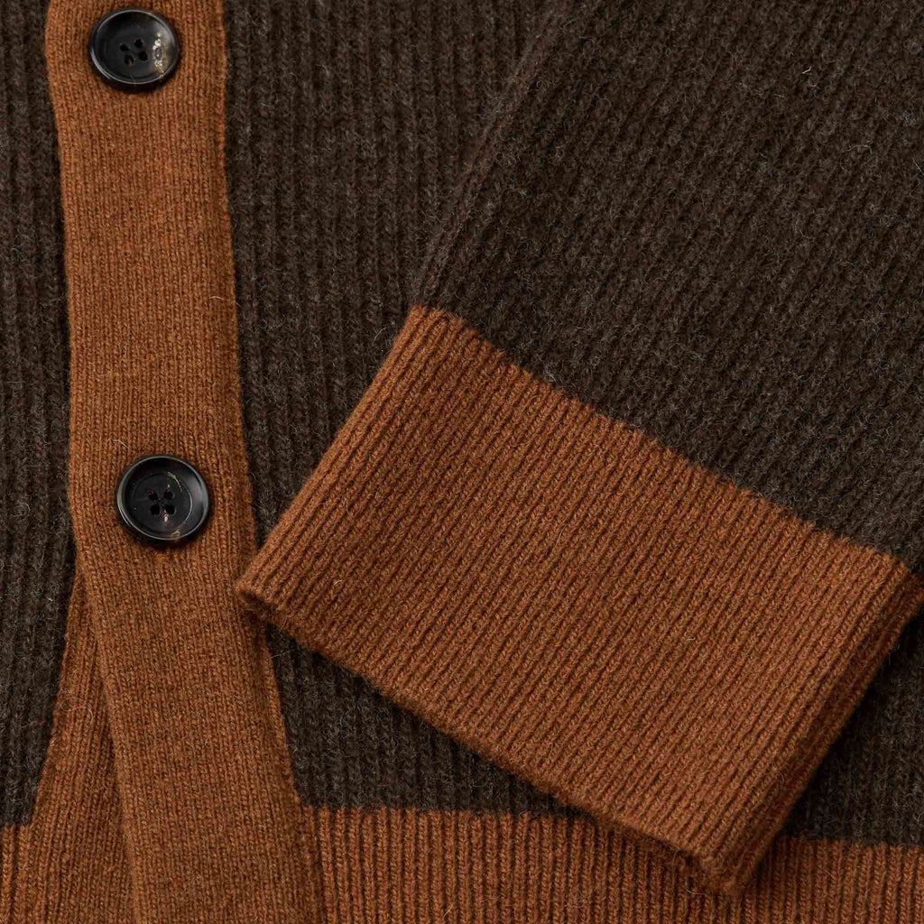 Oliver Spencer Caradale Cardigan - Benson Chocolate Brown