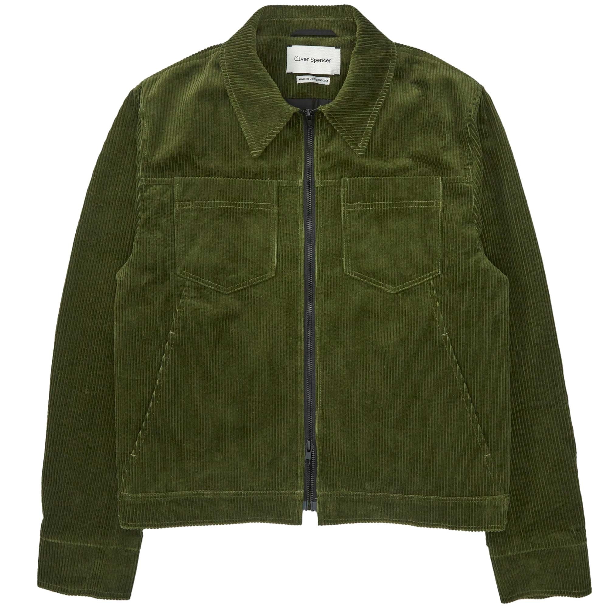 Oliver Spencer Norton Jacket - Hudson Cord Green