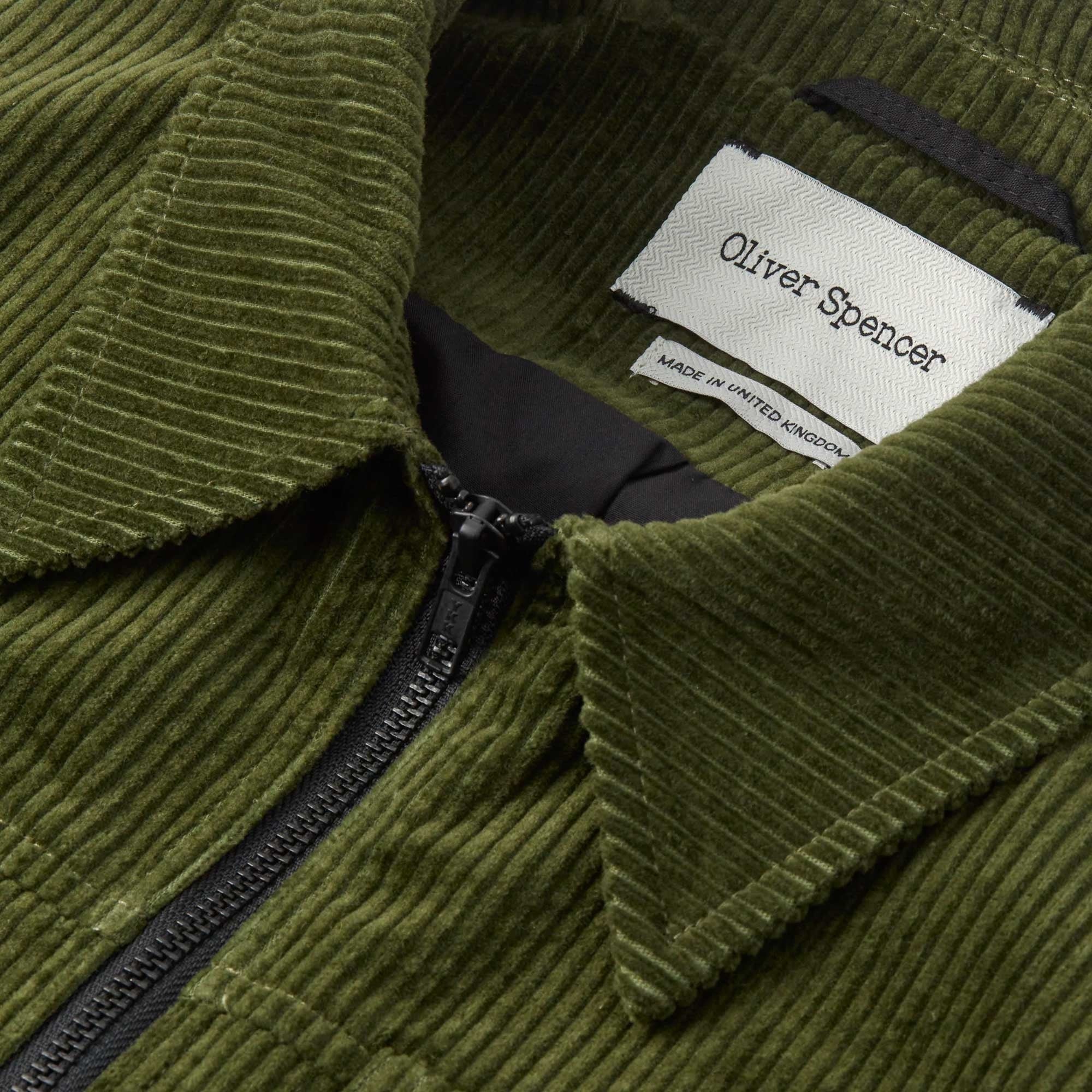 Oliver Spencer Norton Jacket - Hudson Cord Green