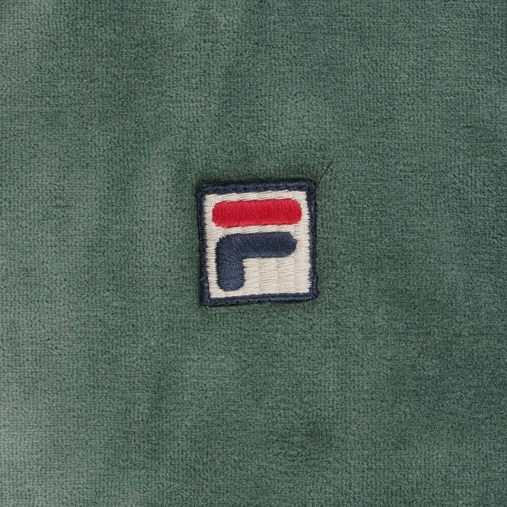 Fila Vintage Marc Velour Track Jacket - Dark Forest