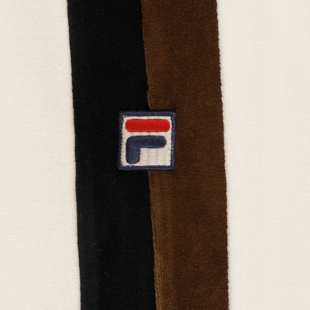 Fila Vintage Terra Colour Blocked Velour Polo - Gardenia