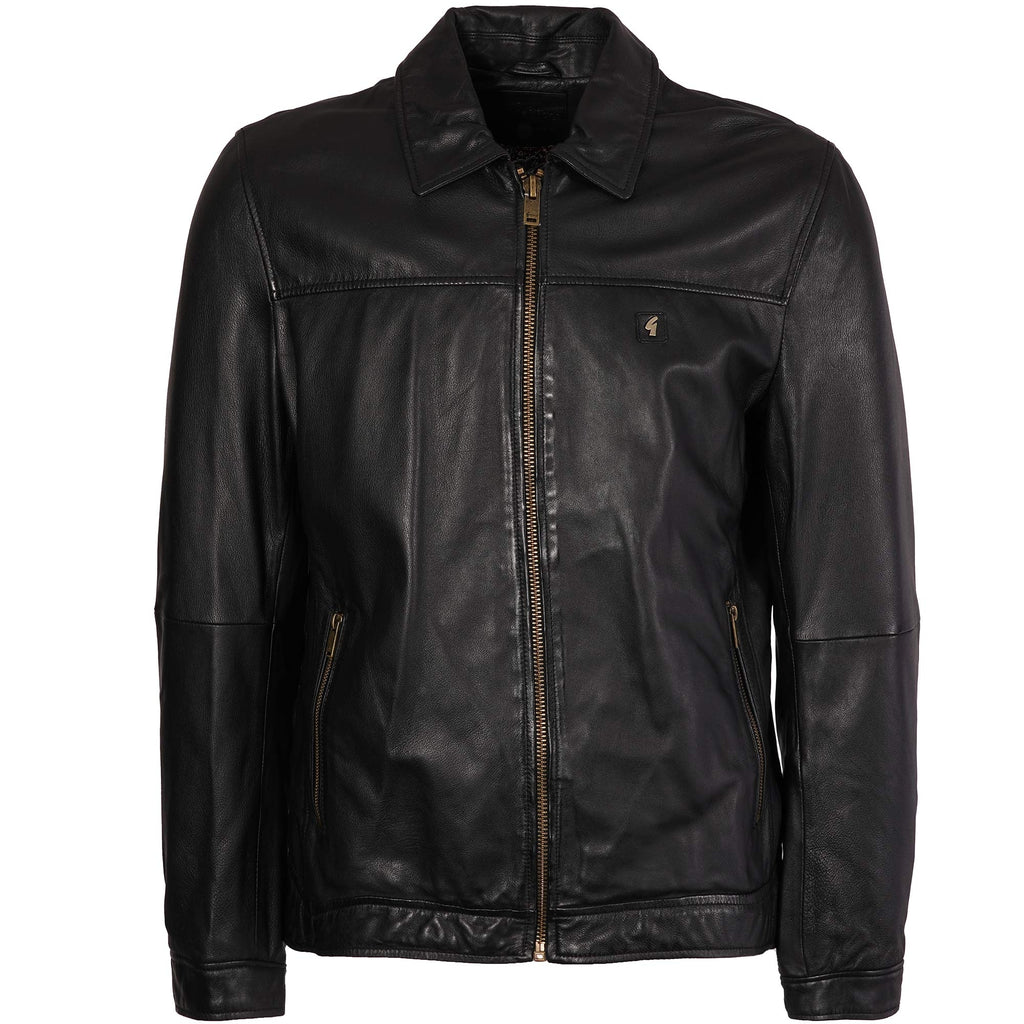 Gabicci Vintage Leather Jacket - Black