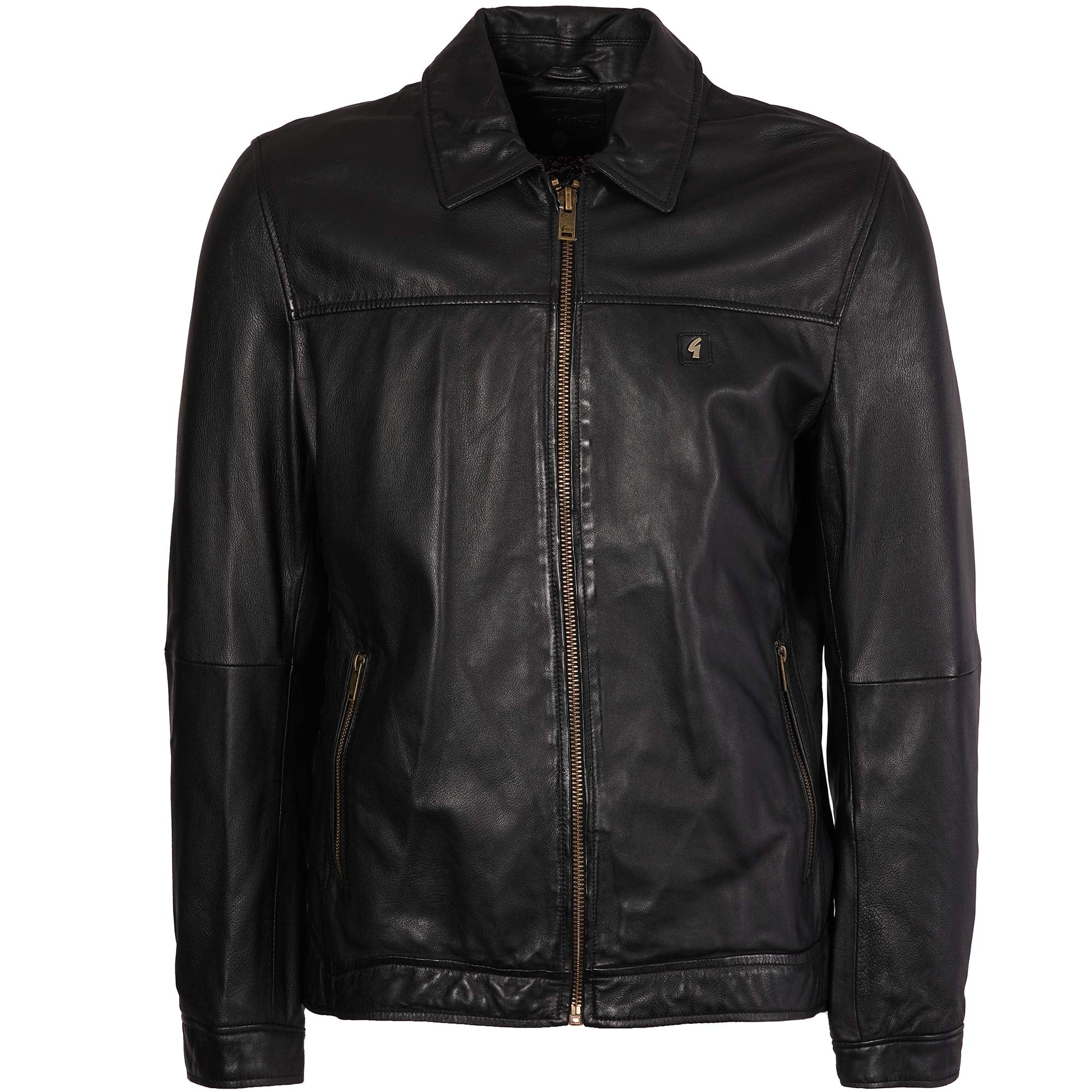 Gabicci Vintage Leather Jacket - Black