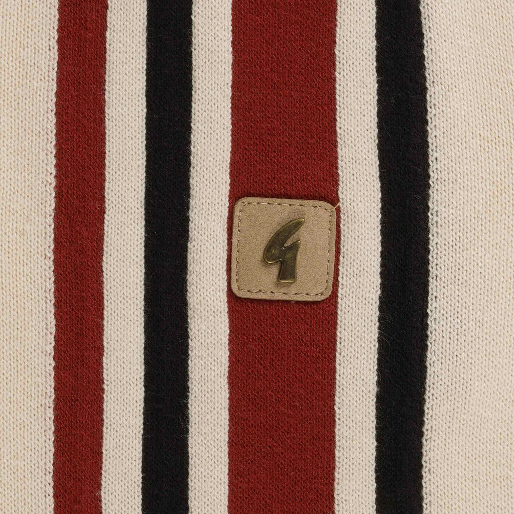 Gabicci Vintage Soda Long Sleeved Polo Shirt - Cream