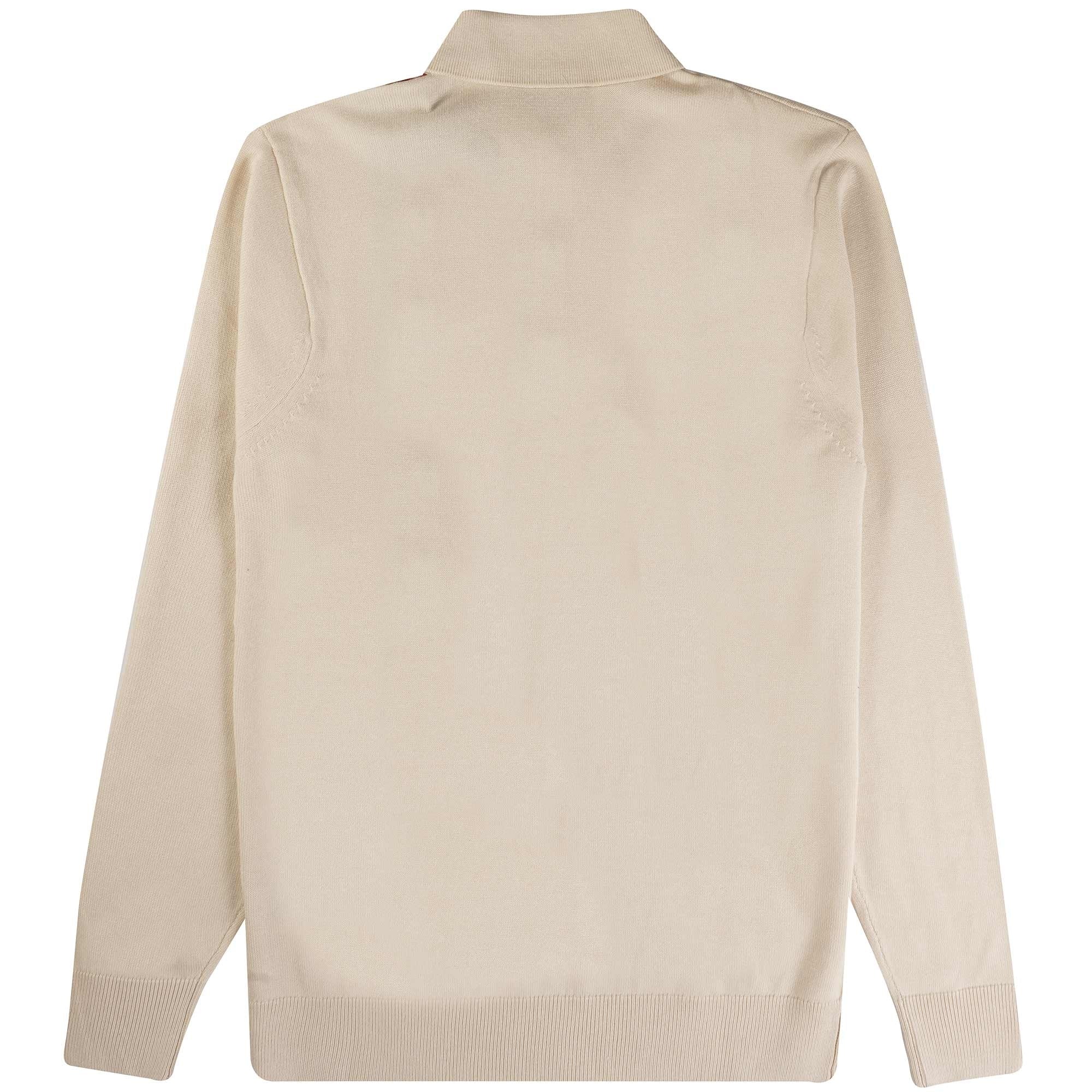 Gabicci Vintage Soda Long Sleeved Polo Shirt - Cream