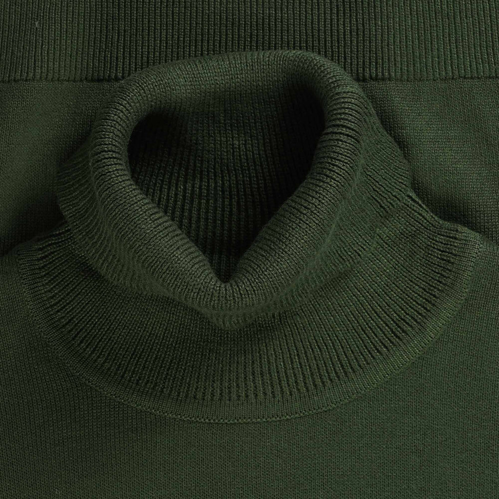 Gabicci Vintage Ricardo Roll Neck Jumper - Forest