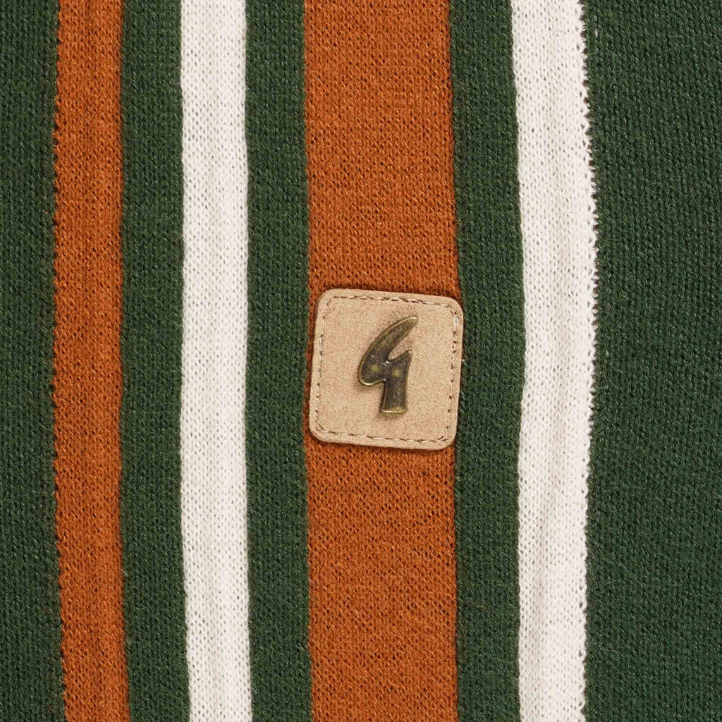 Gabicci Vintage Soda Long Sleeved Polo Shirt - Forest