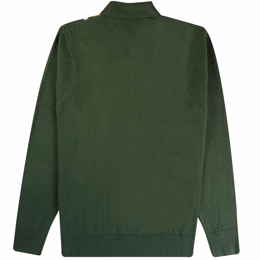 Gabicci Vintage Soda Long Sleeved Polo Shirt - Forest