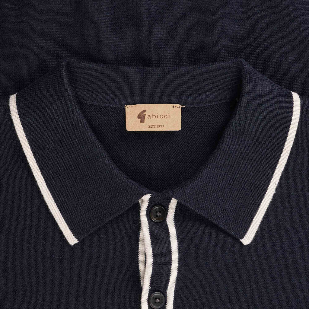 Gabicci Vintage Lineker Polo Shirt - Navy