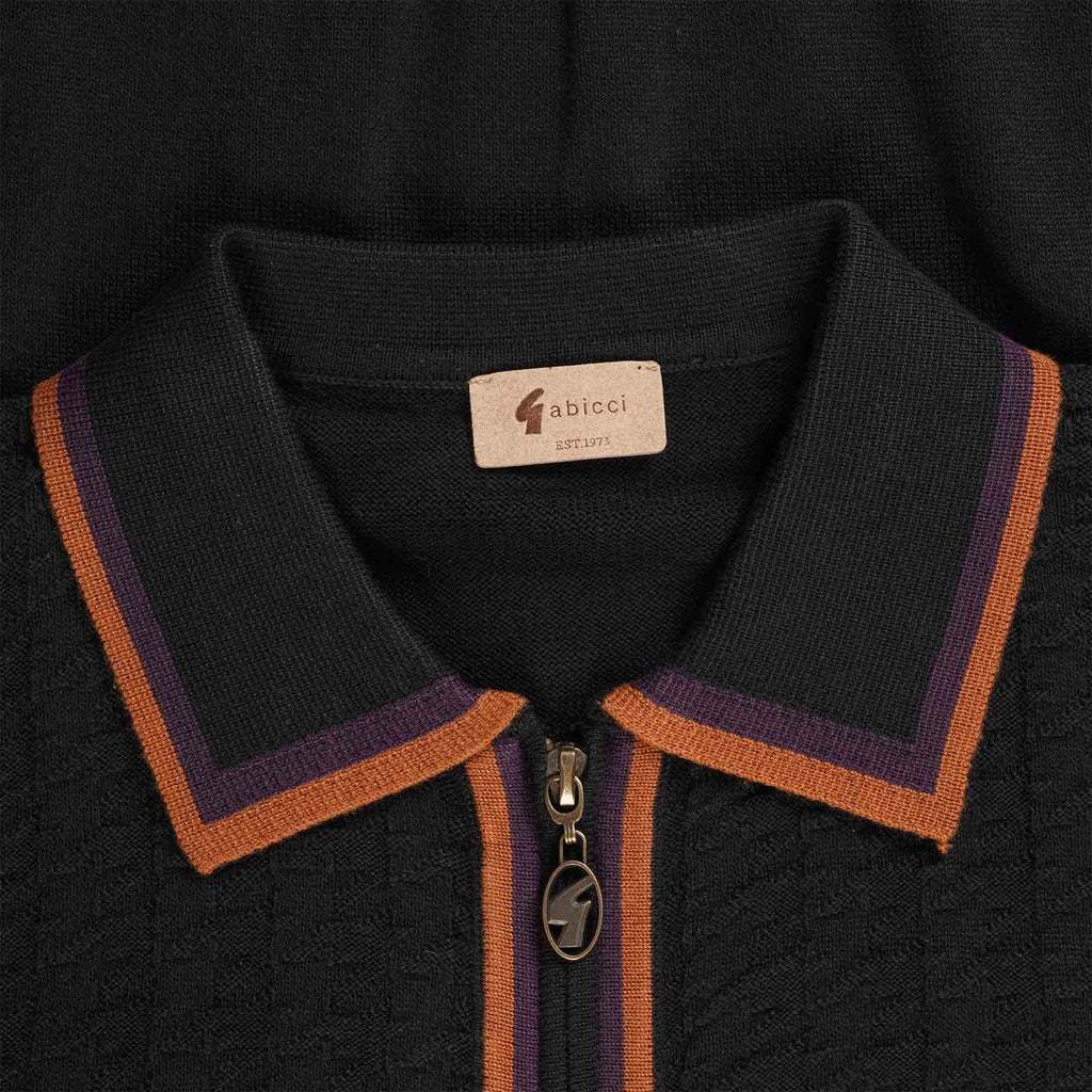 Gabicci Vintage Templo Polo Shirt - Black