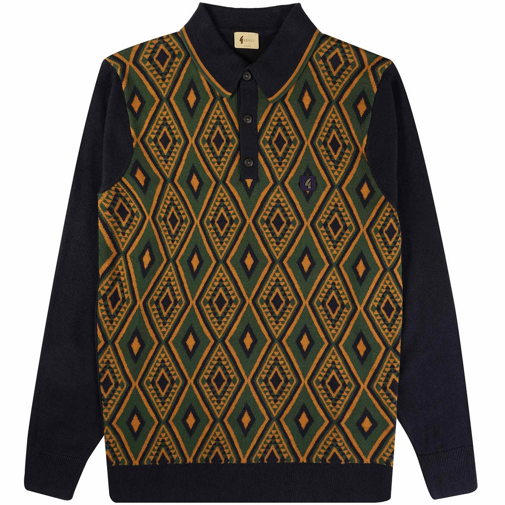 Gabicci Vintage Tanner Polo Shirt - Navy