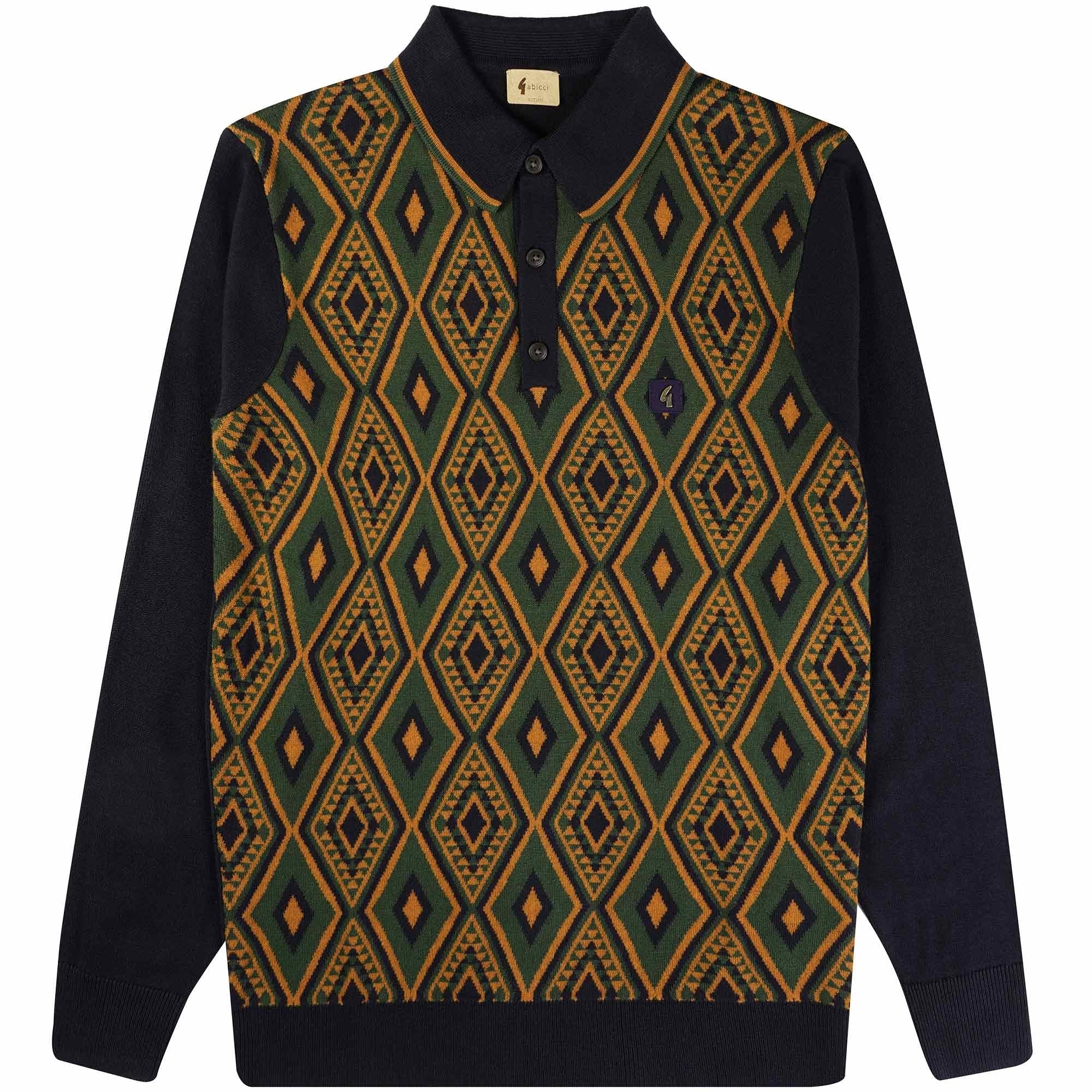 Gabicci Vintage Tanner Polo Shirt - Navy