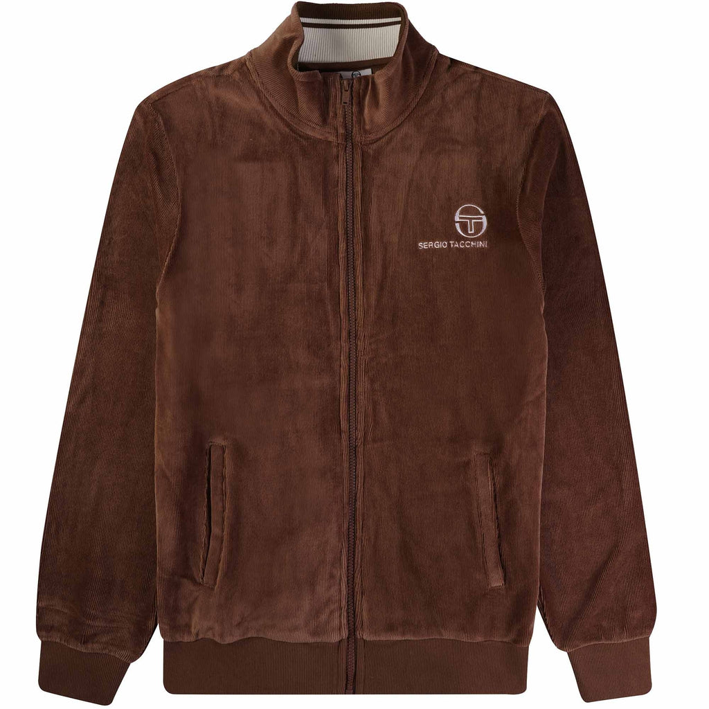 Sergio Tacchini Boris Rib Track Top - Deep Mahogany