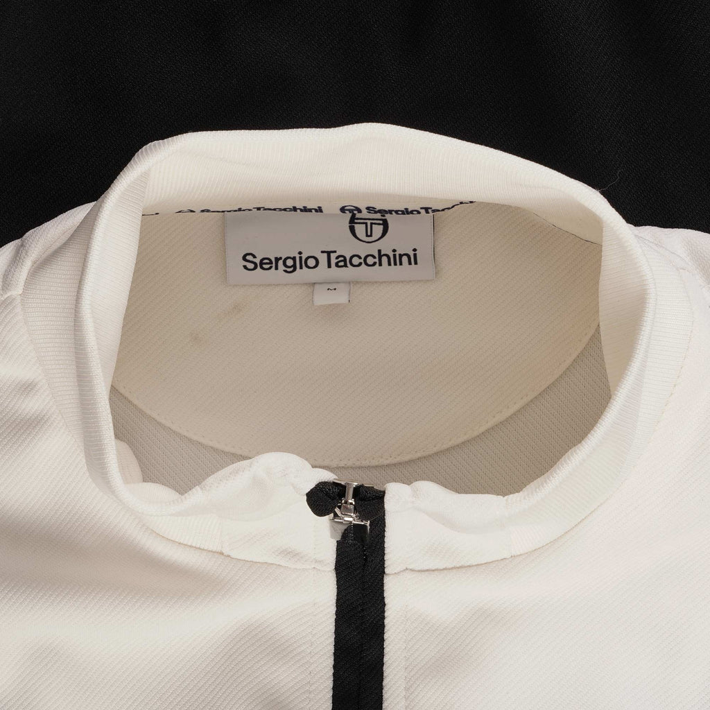 Sergio Tacchini Damarindo Track Top - Black and Gardenia