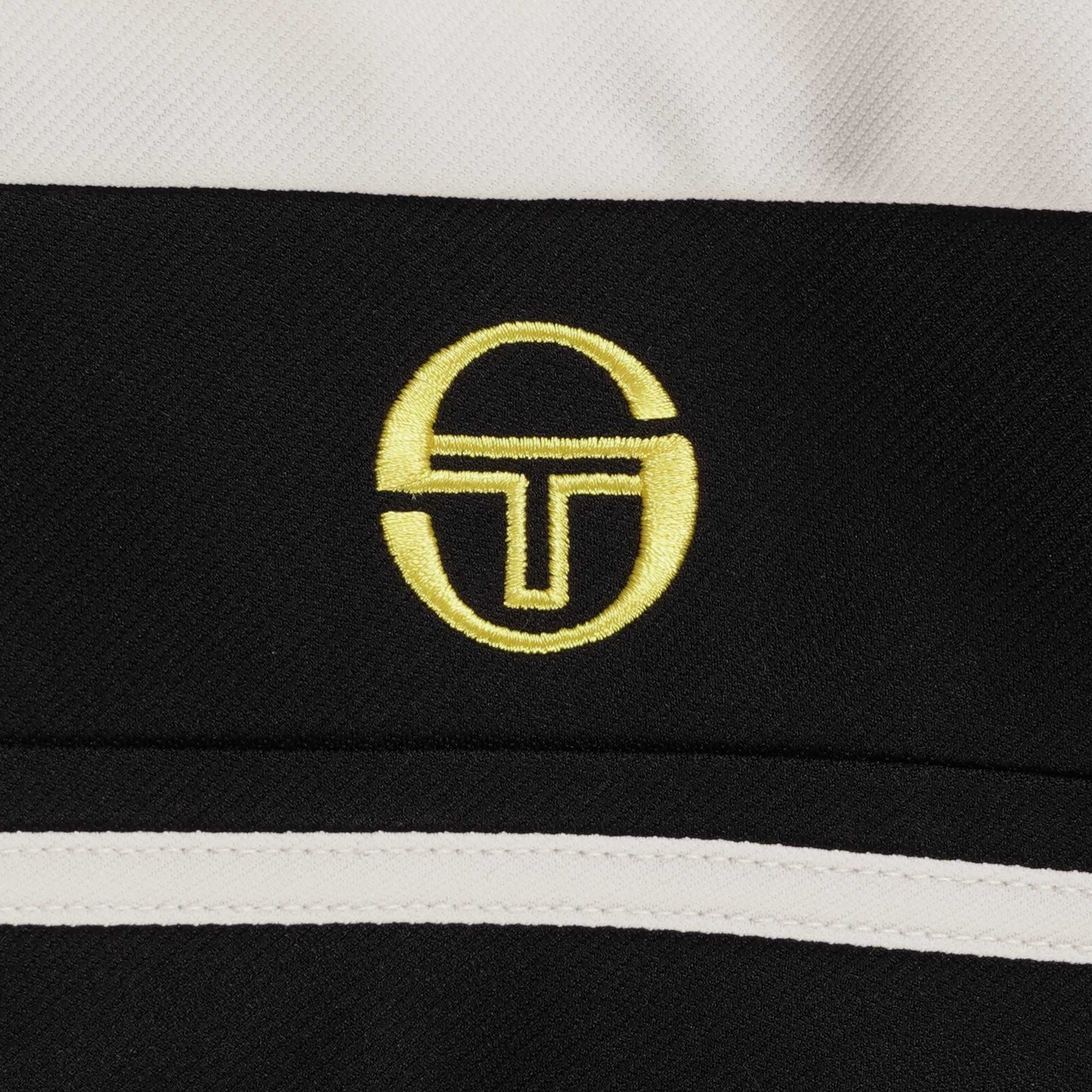 Sergio Tacchini Damarindo Track Top - Black and Gardenia
