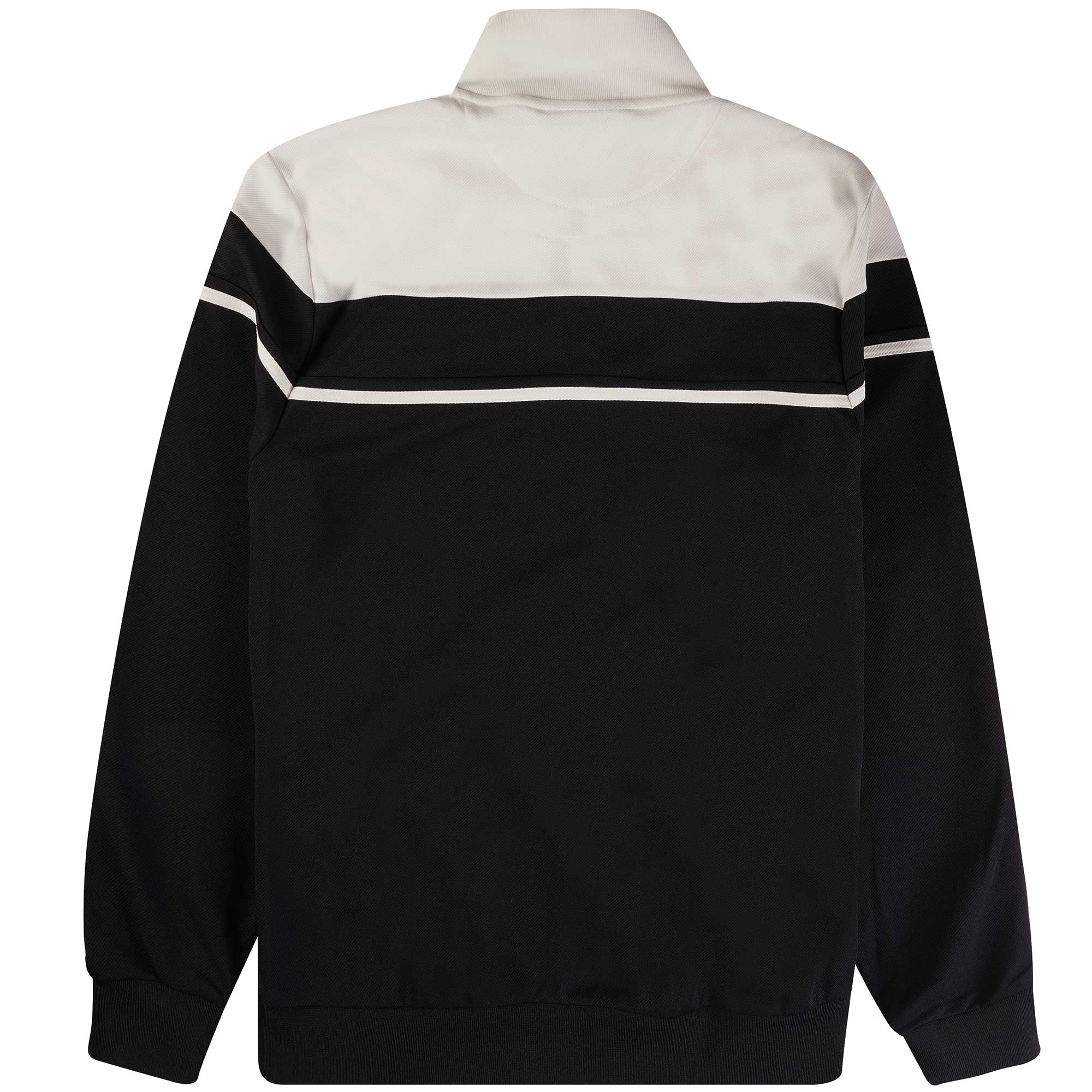 Sergio Tacchini Damarindo Track Top - Black and Gardenia