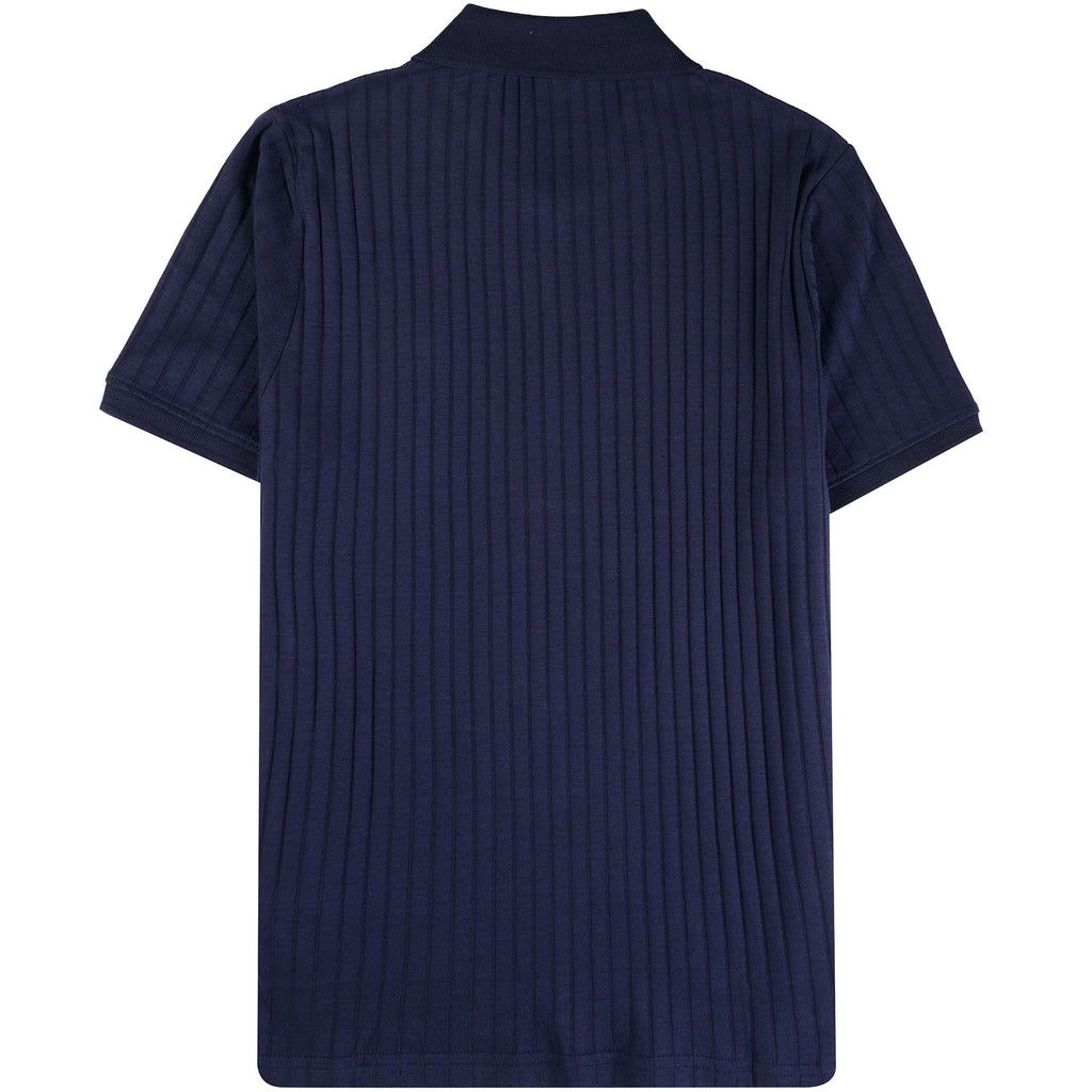 Fila Vintage Rufus Textured Stripe Polo - Fila Navy