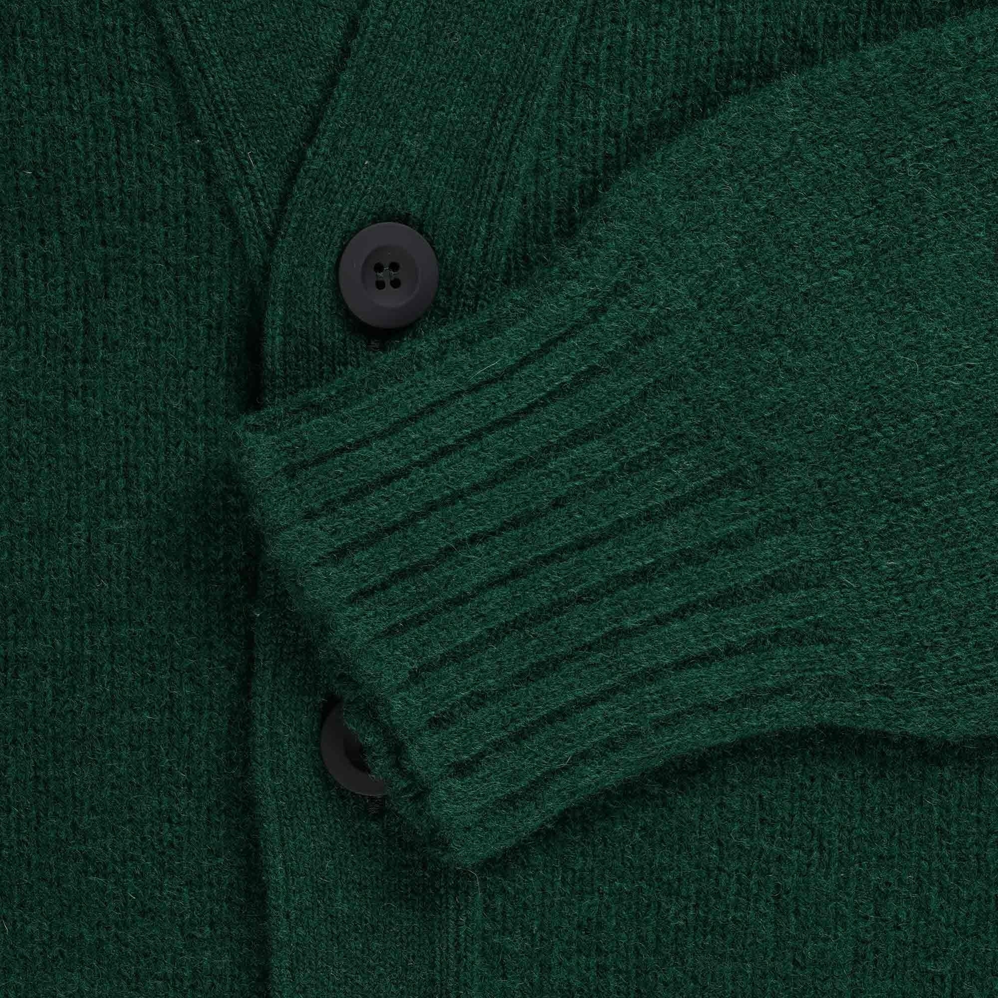 Howlin' Shaggy Bear Cardigan - Forest