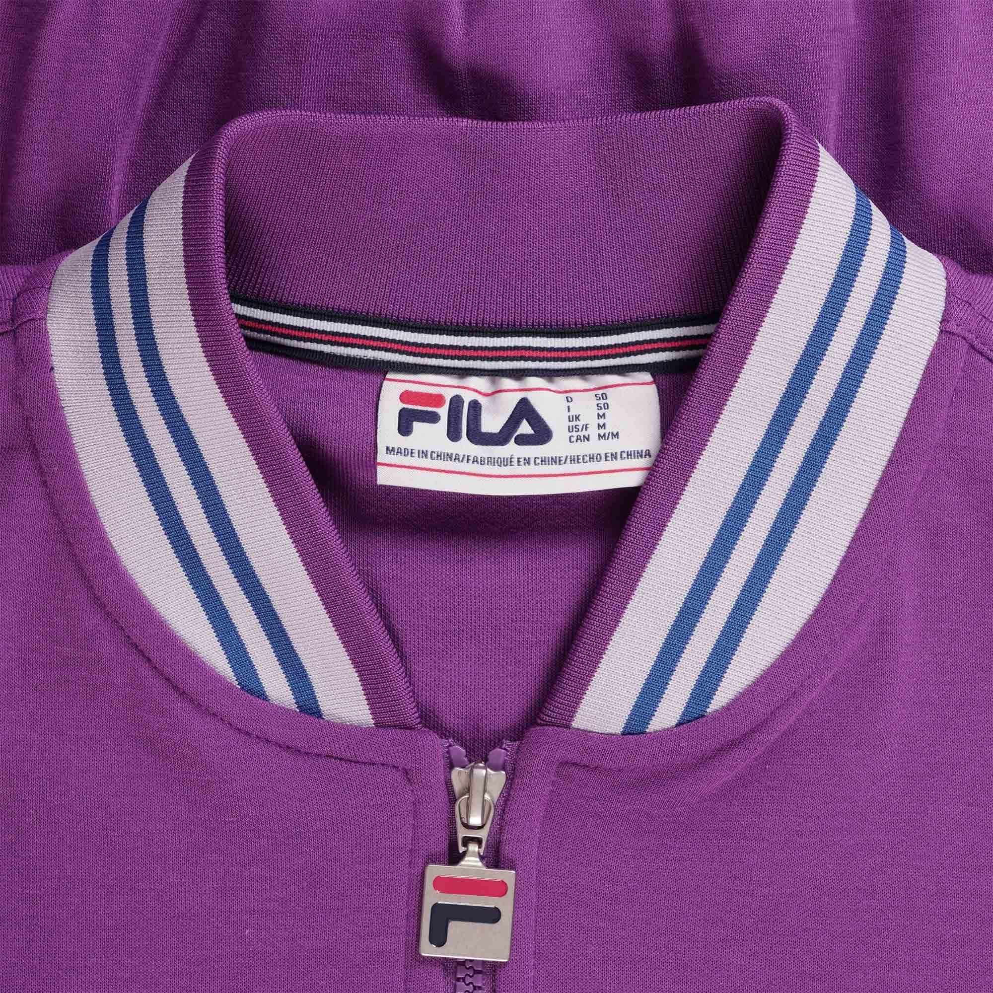 Fila Vintage Settanta Baseball Track Jacket - Sunset Purple