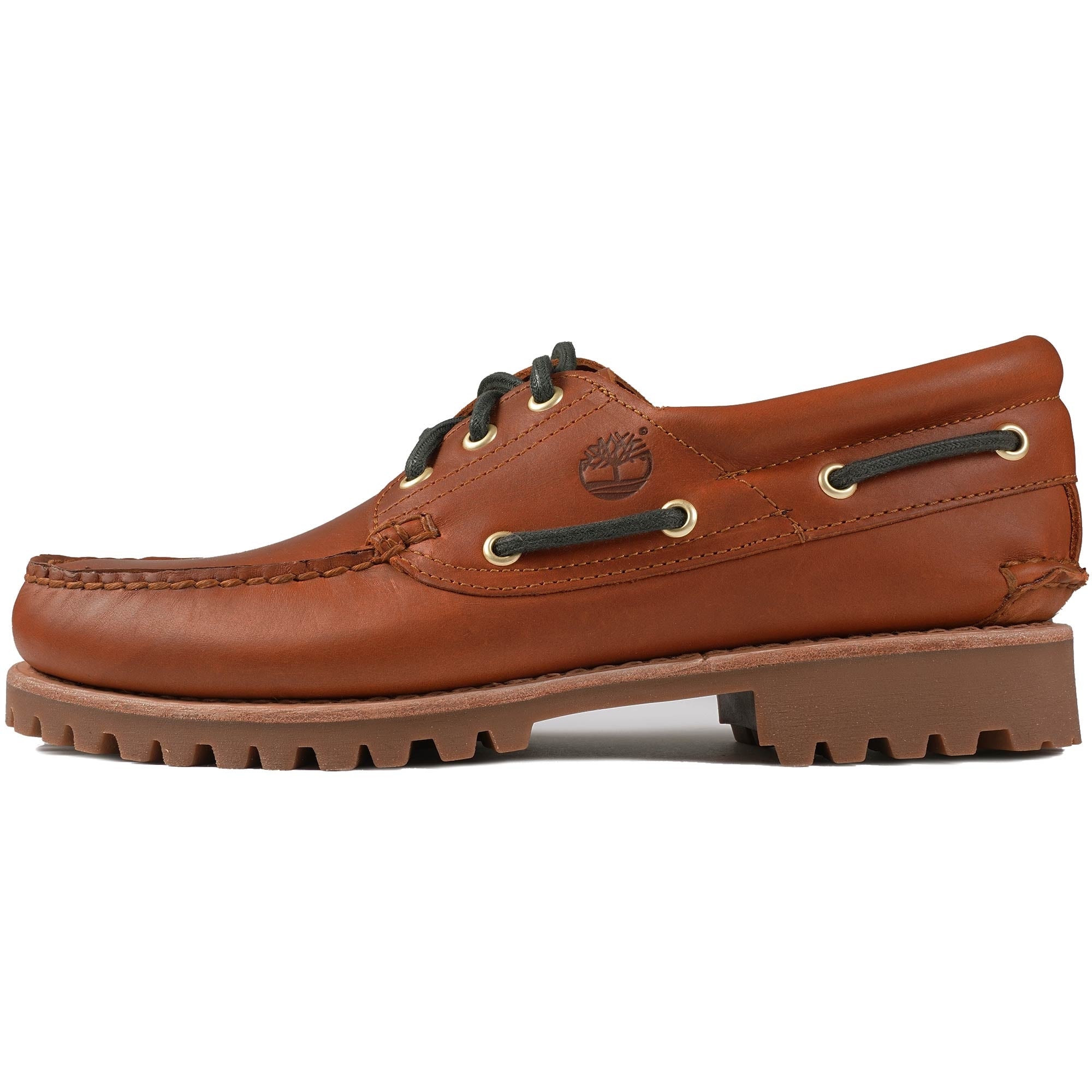 Timberland 3 Eye Lug Handsewn Boat Shoe - Brown