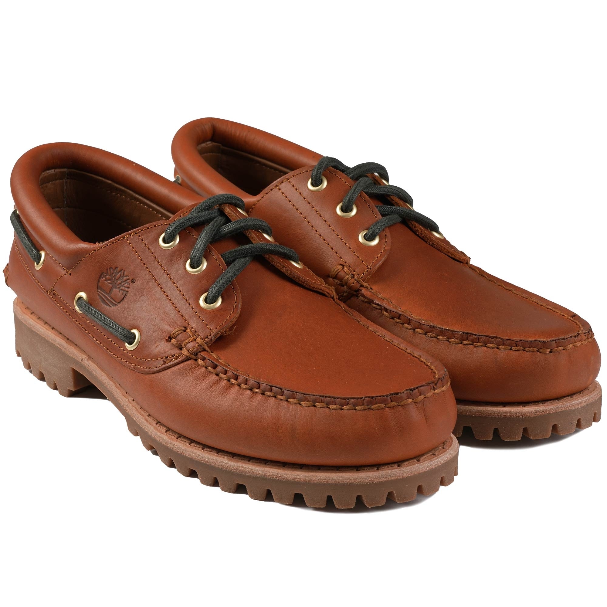 Timberland 3 Eye Lug Handsewn Boat Shoe - Brown