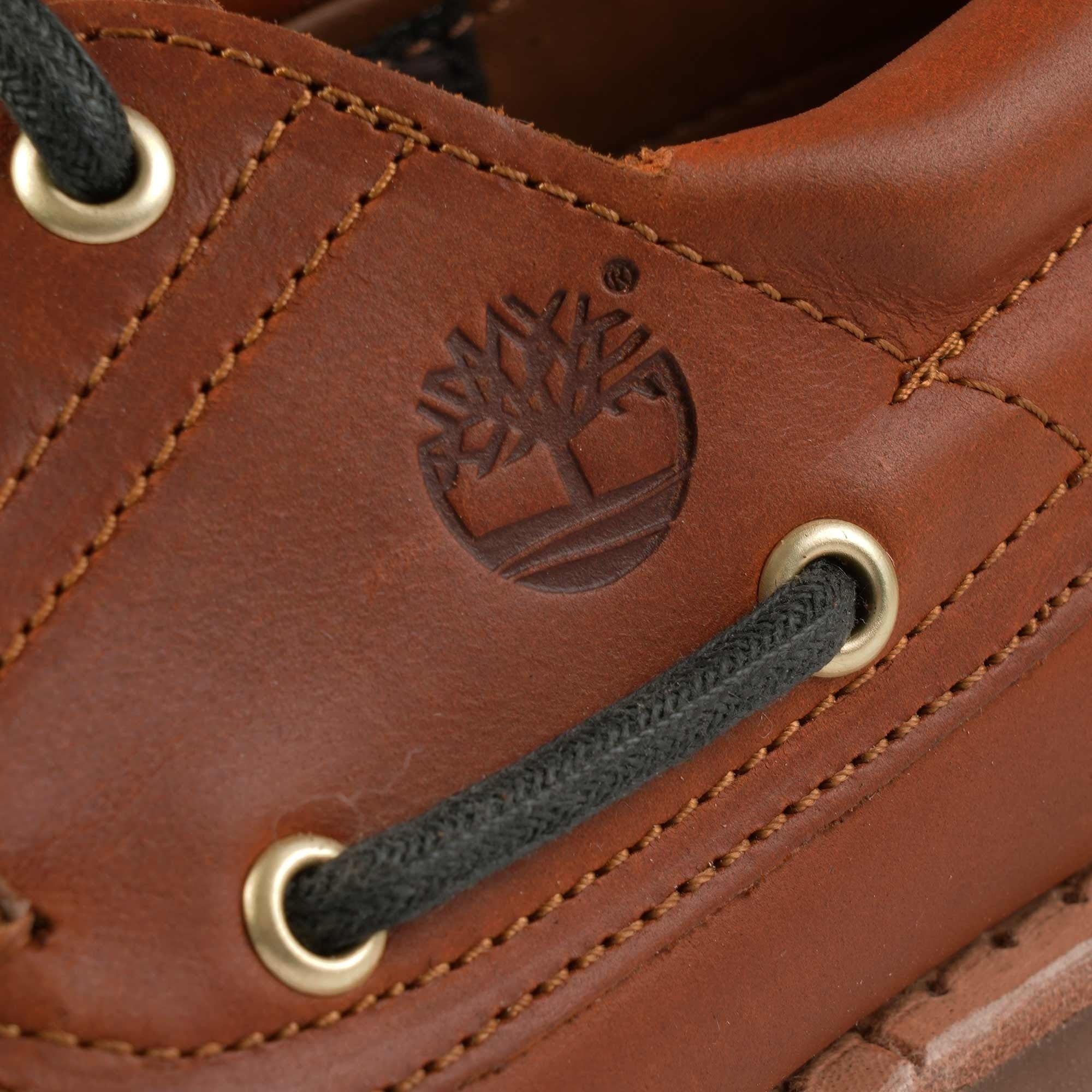 Timberland 3 Eye Lug Handsewn Boat Shoe - Brown