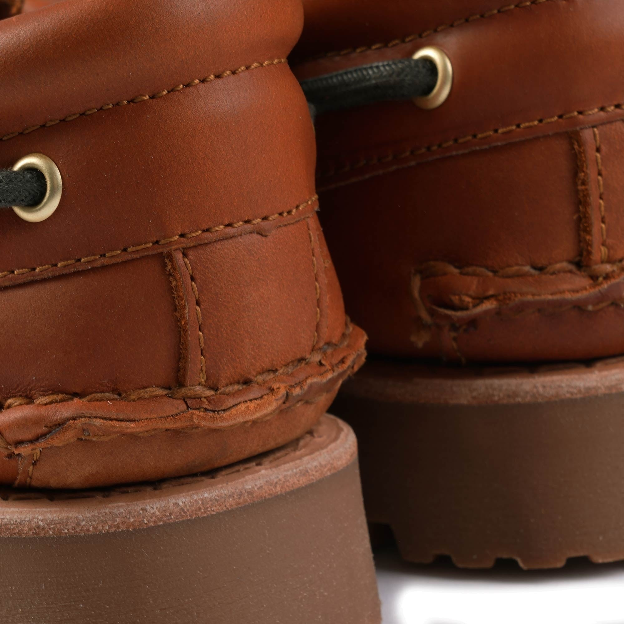 Timberland 3 Eye Lug Handsewn Boat Shoe - Brown